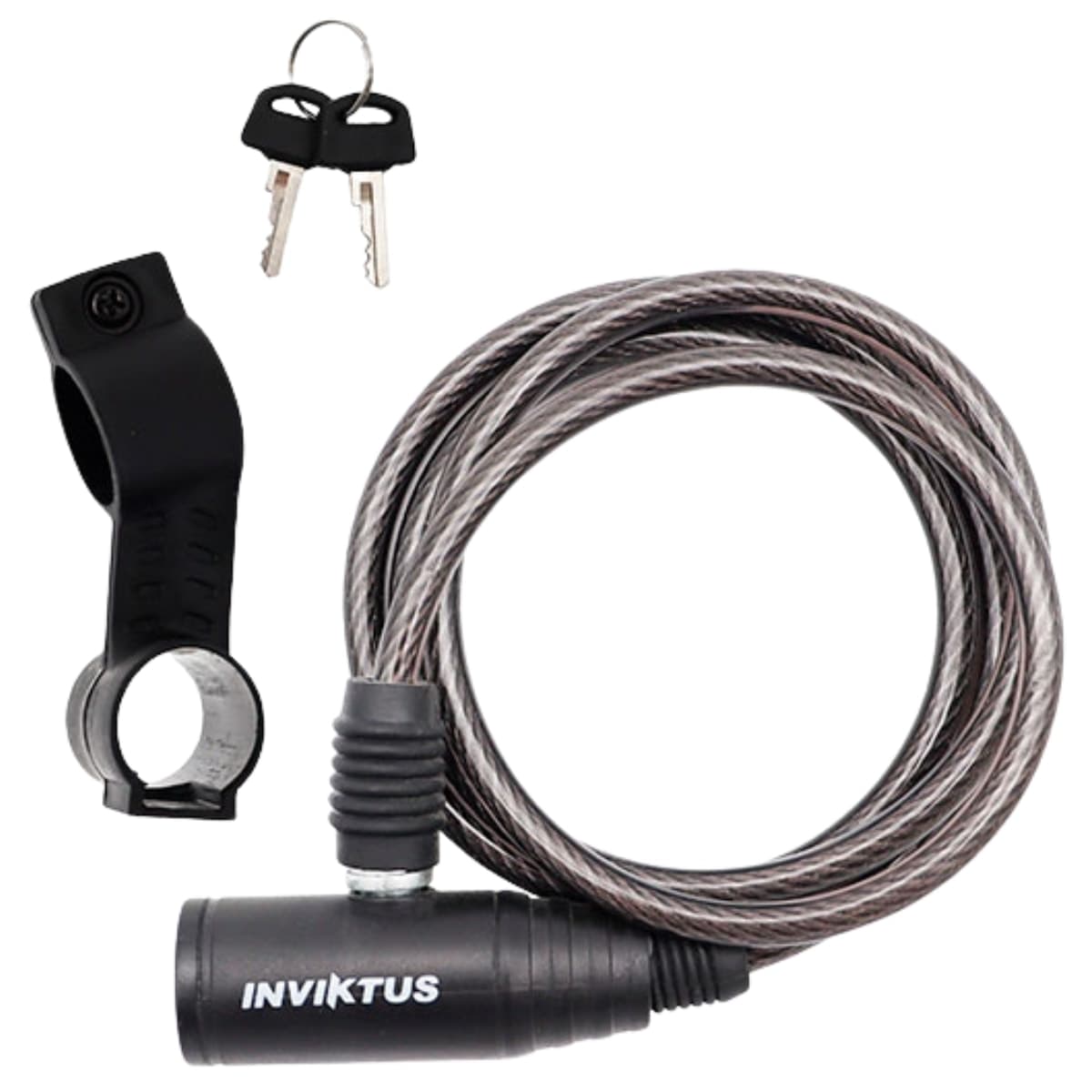 Cadeado de Bicicleta Espiral Inviktus Com Chave 6mm X 1m Aço