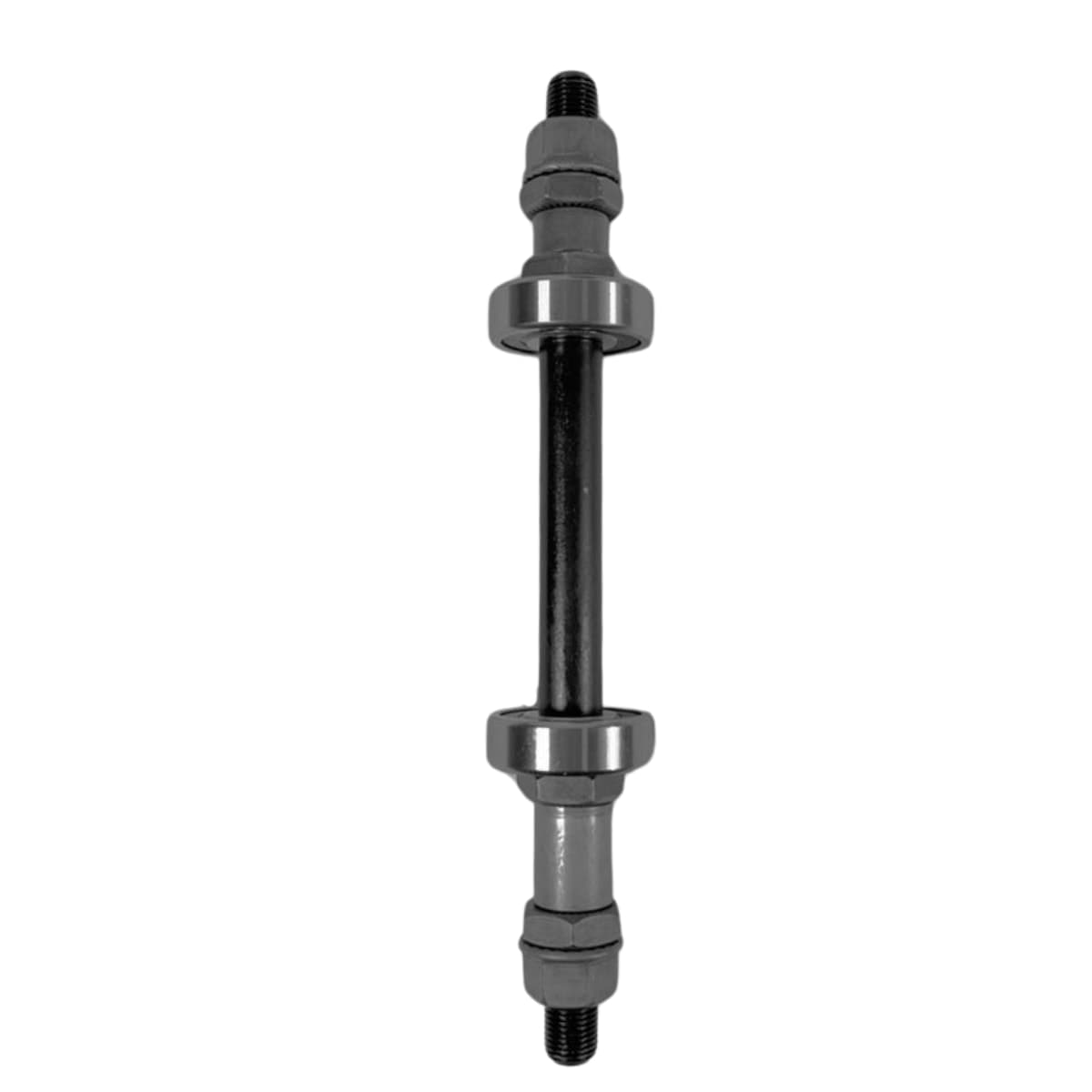Eixo Traseiro Importado 175mm Aço Preto Espaçador Grosso 3/8