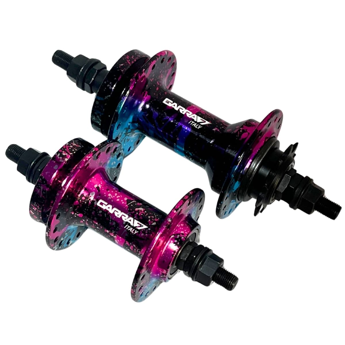 Cubo Alumínio Garra7 Italy Rosca 36 Furos Rainbow com Cog