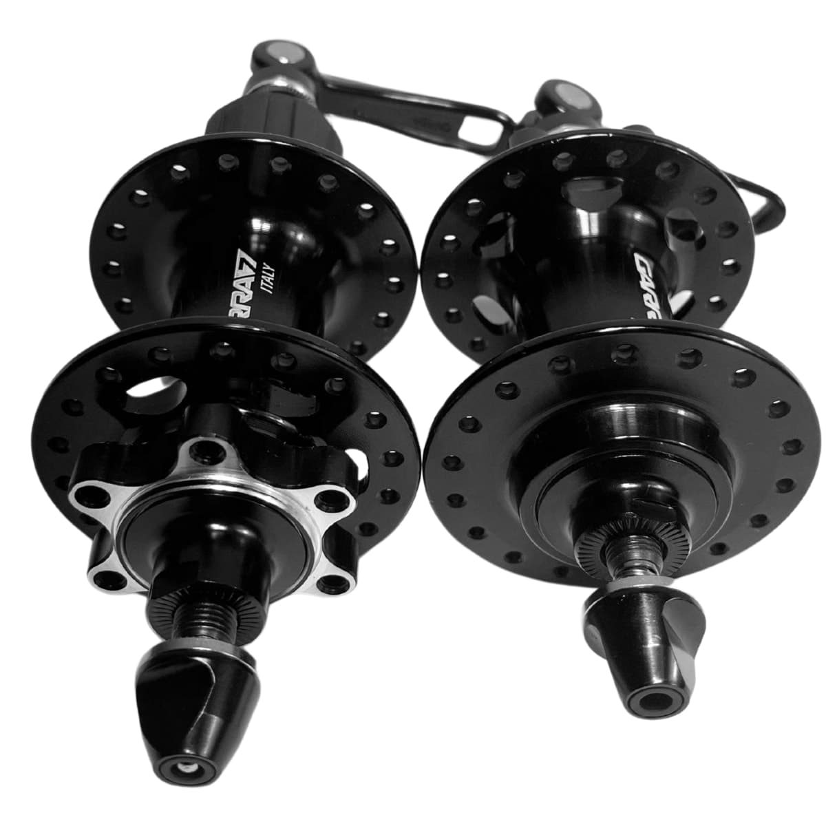Cubo Alumínio Garra7 Italy Rosca 36 Furos Preto Rolamentado 12V