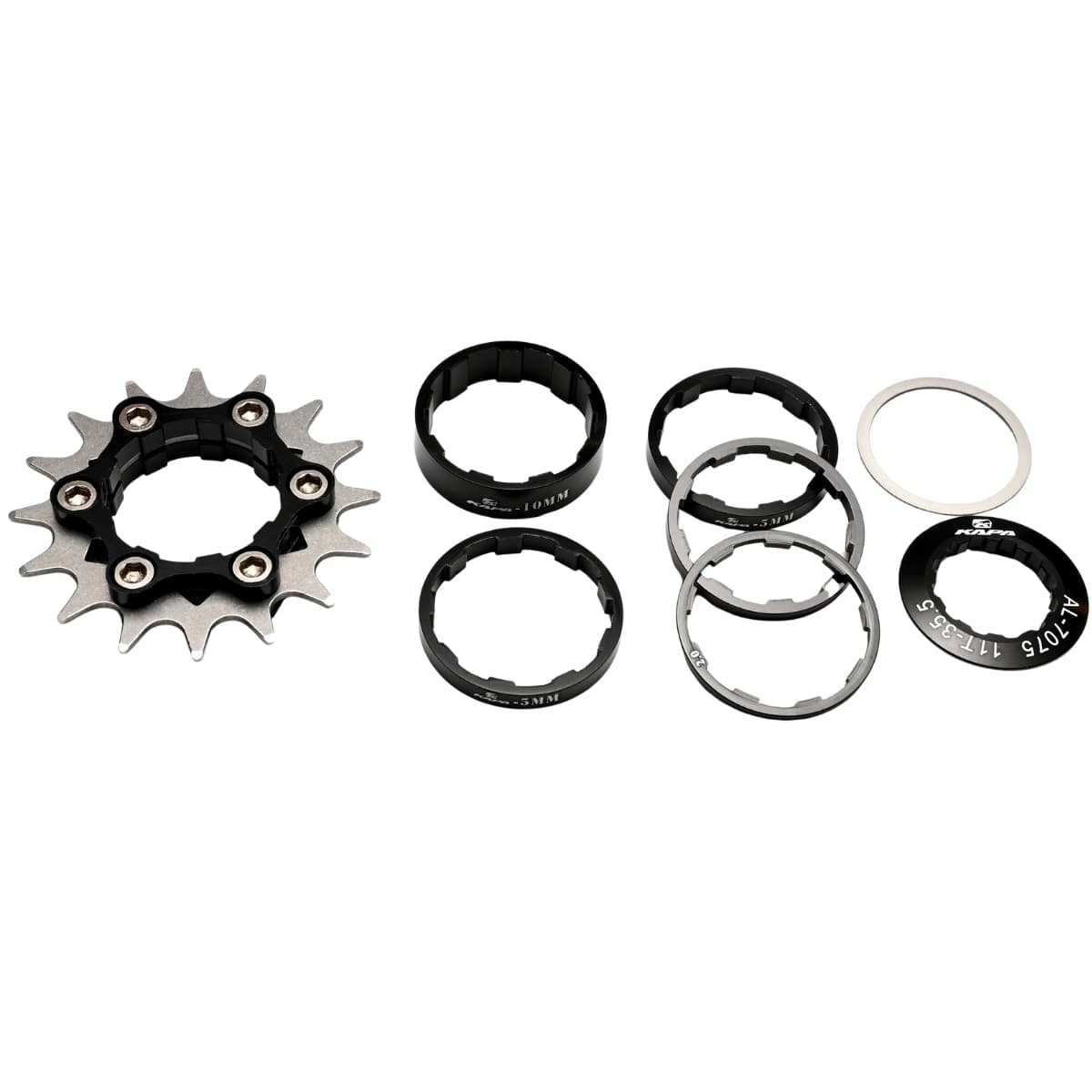 Kit Cog 16 Dentes Kapa Com Espaçador
