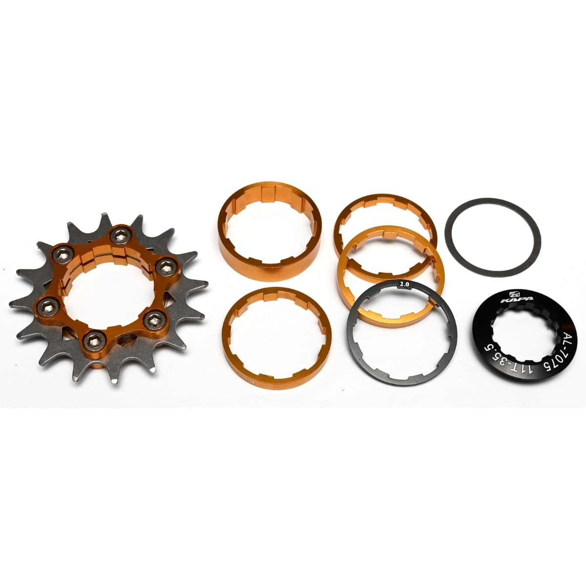 Kit Cog 16 Dentes Kapa Com Espaçador