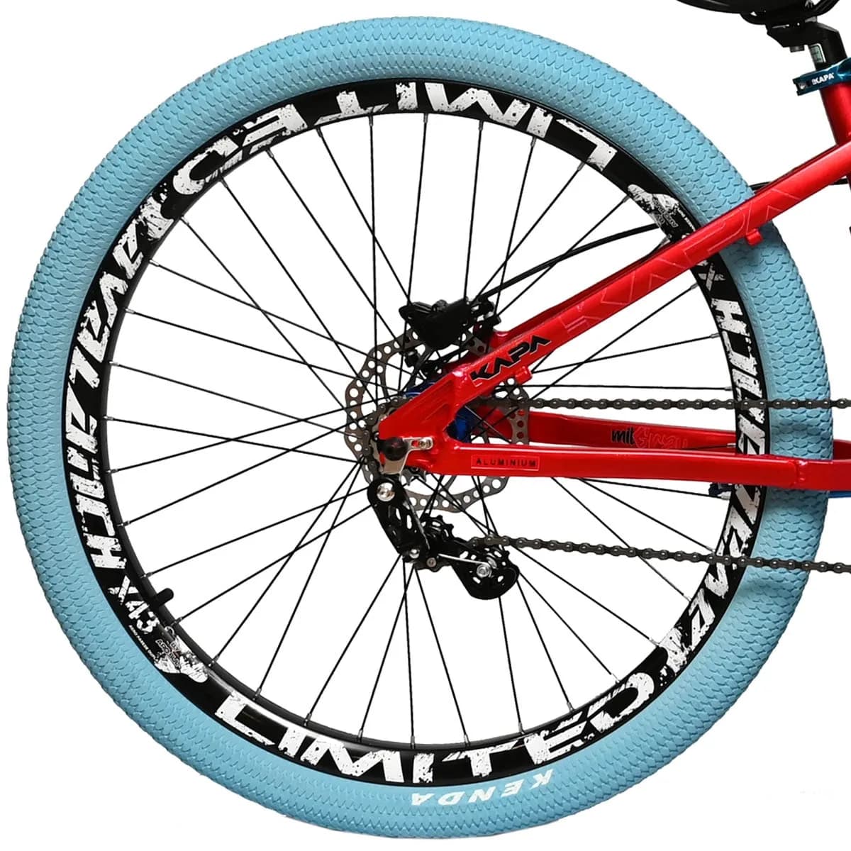 Bicicleta Kapa Mil Grau Aro 26 Freeride Single Speed Vermelho e Azul