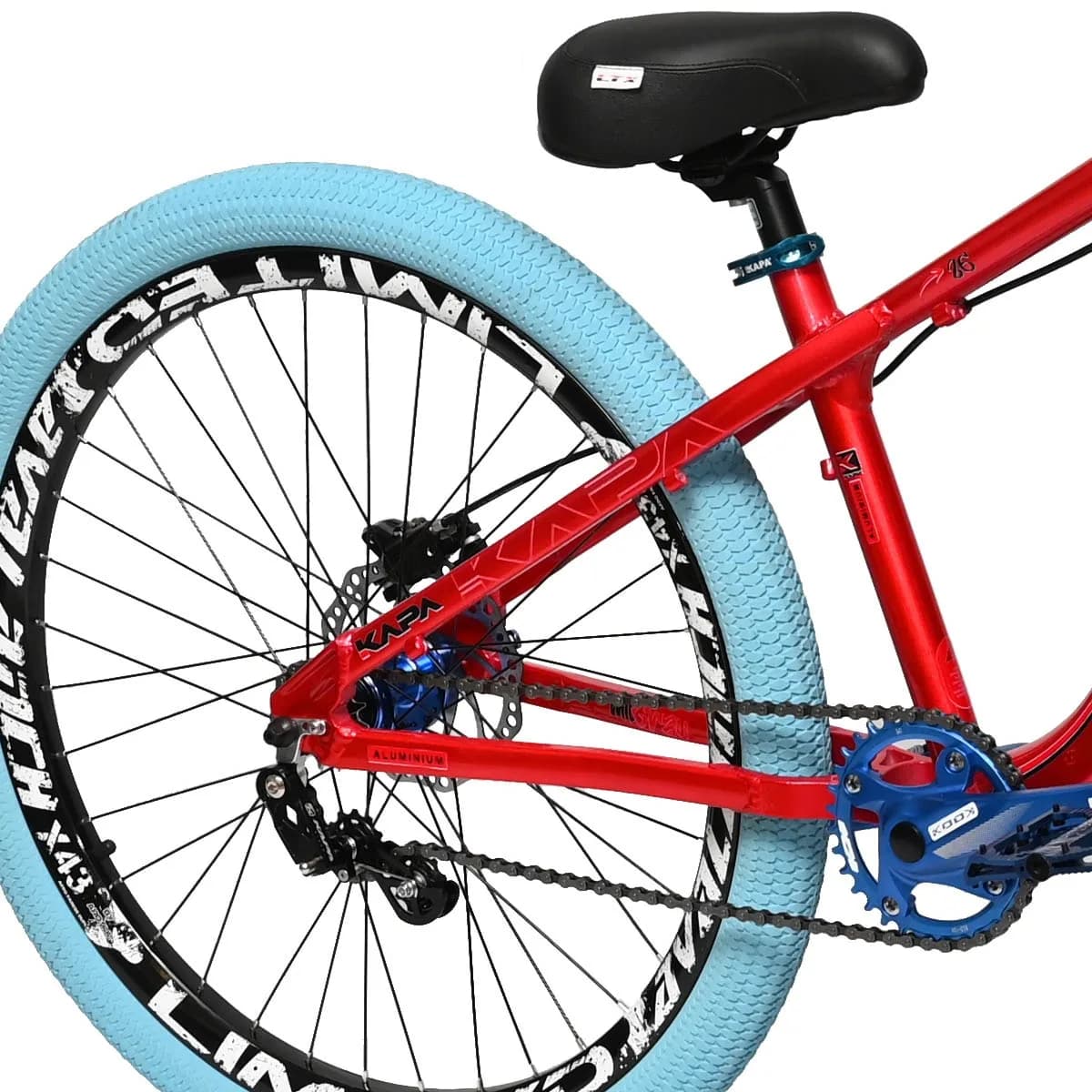 Bicicleta Kapa Mil Grau Aro 26 Freeride Single Speed Vermelho e Azul