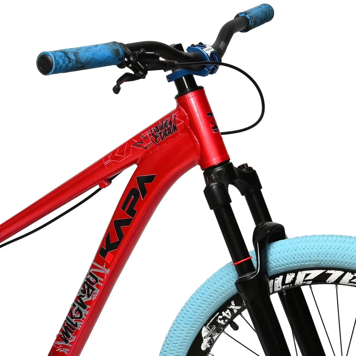 Bicicleta Kapa Mil Grau Aro 26 Freeride Single Speed Vermelho e Azul