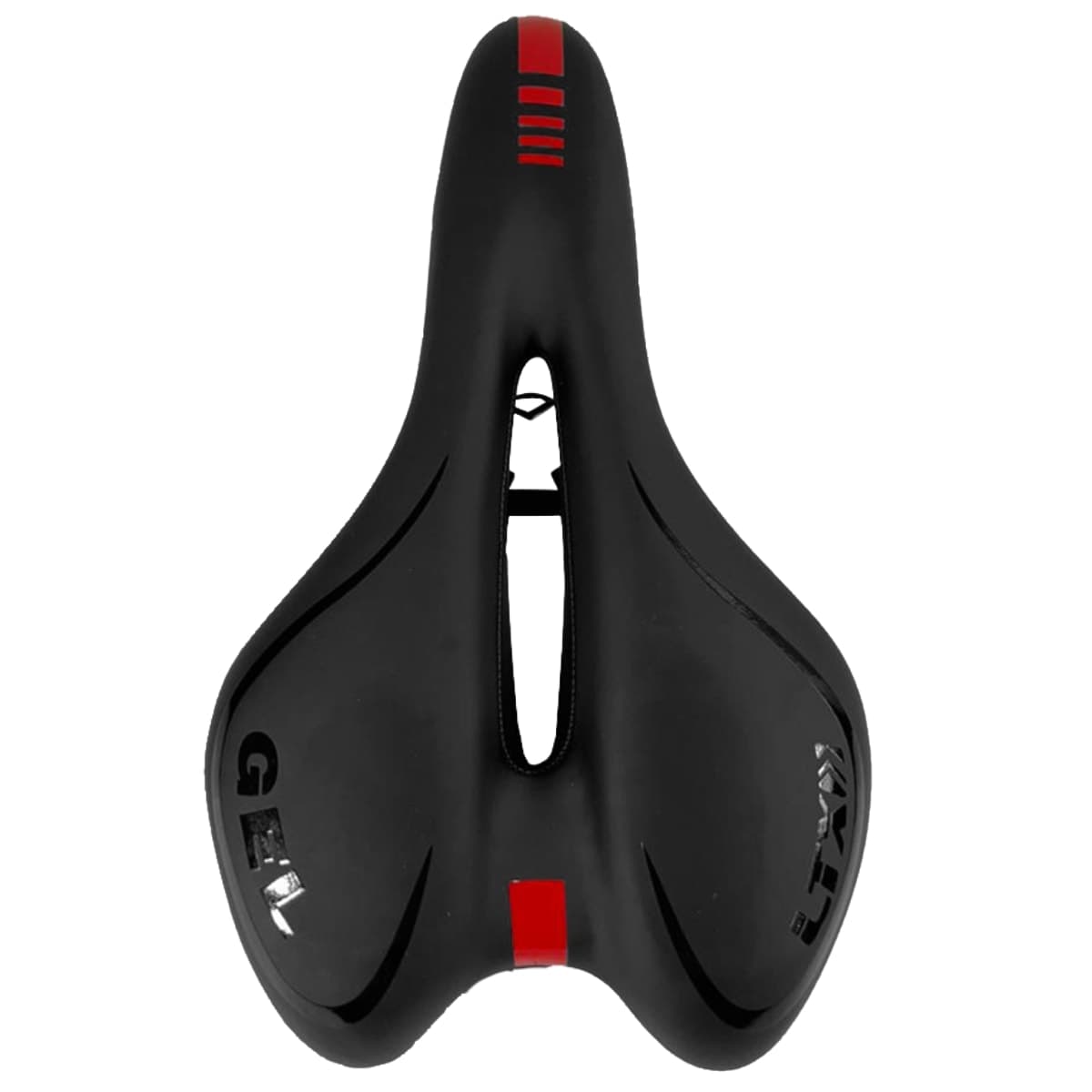 Selim MTB Garra7 Preto e Vermelho Gel