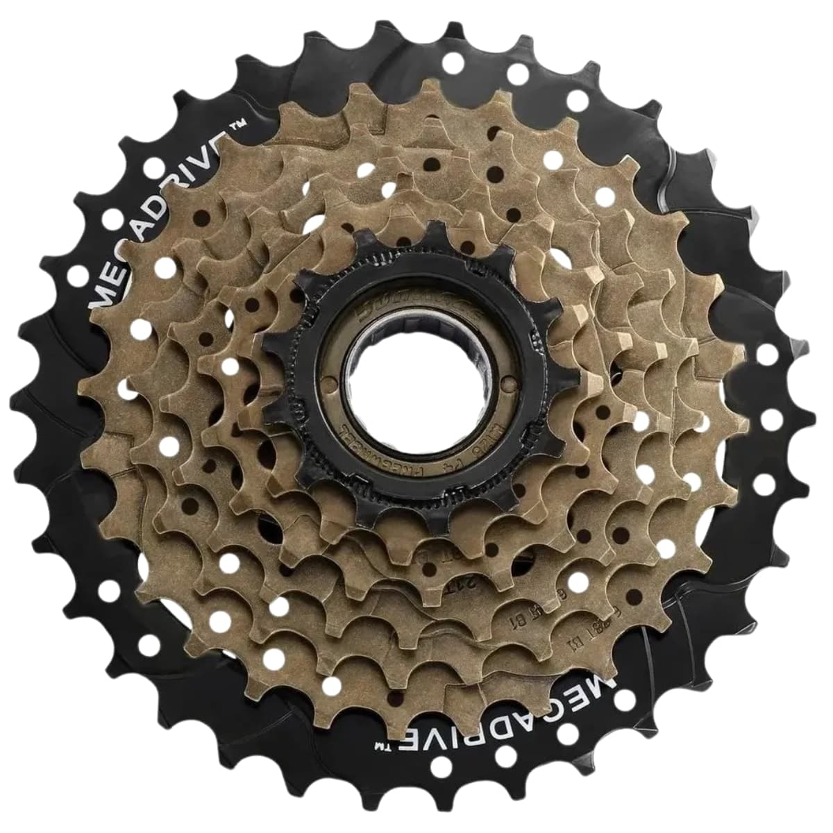Roda Livre 7 Velocidades Sunrace M300 Index Marrom 14/34