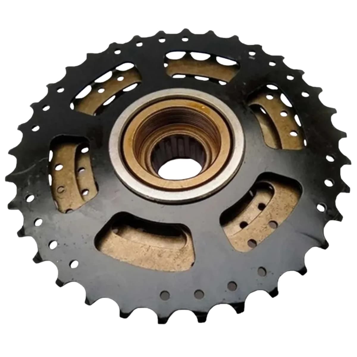 Roda Livre 7 Velocidades Sunrace M300 Index Marrom 14/34