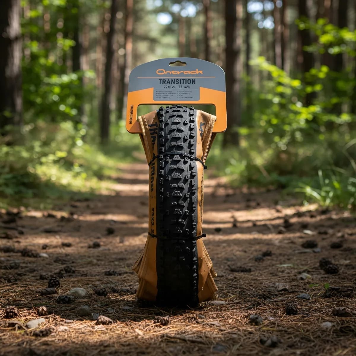 Pneu 29x2.25 Ontrack Transition Kevlar Preto Com Faixa Marrom