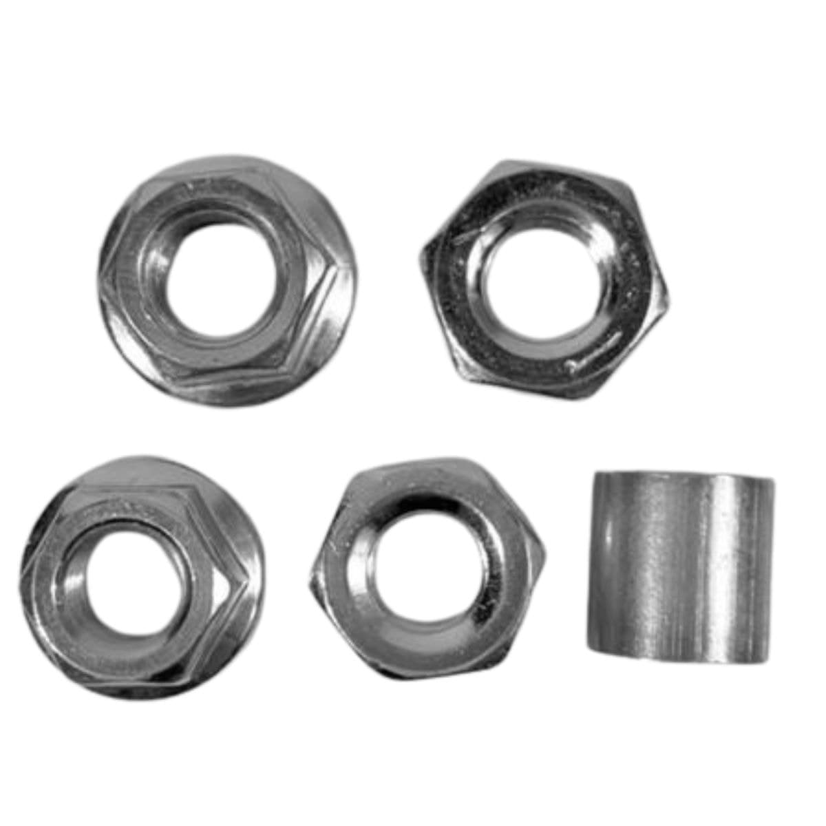 Eixo Traseiro Nek 200mm Aço Zincado Grosso 3/8 Com Batente