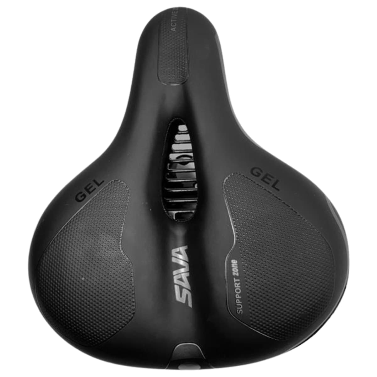 Selim MTB Sava Vazado 2 Mola Gel Preto