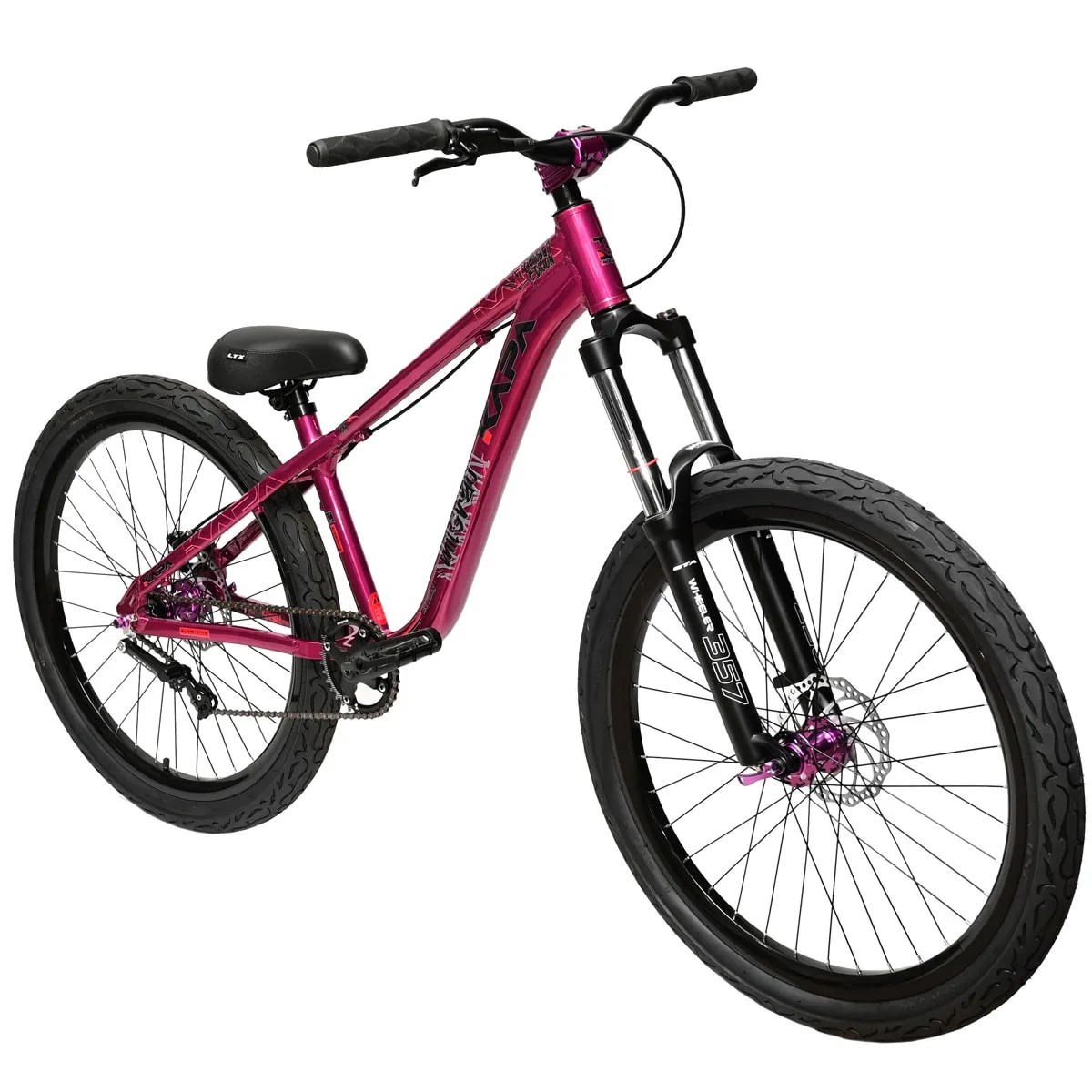 Bicicleta Kapa Mil Grau Aro 26 Freeride Single Speed Roxa Especial