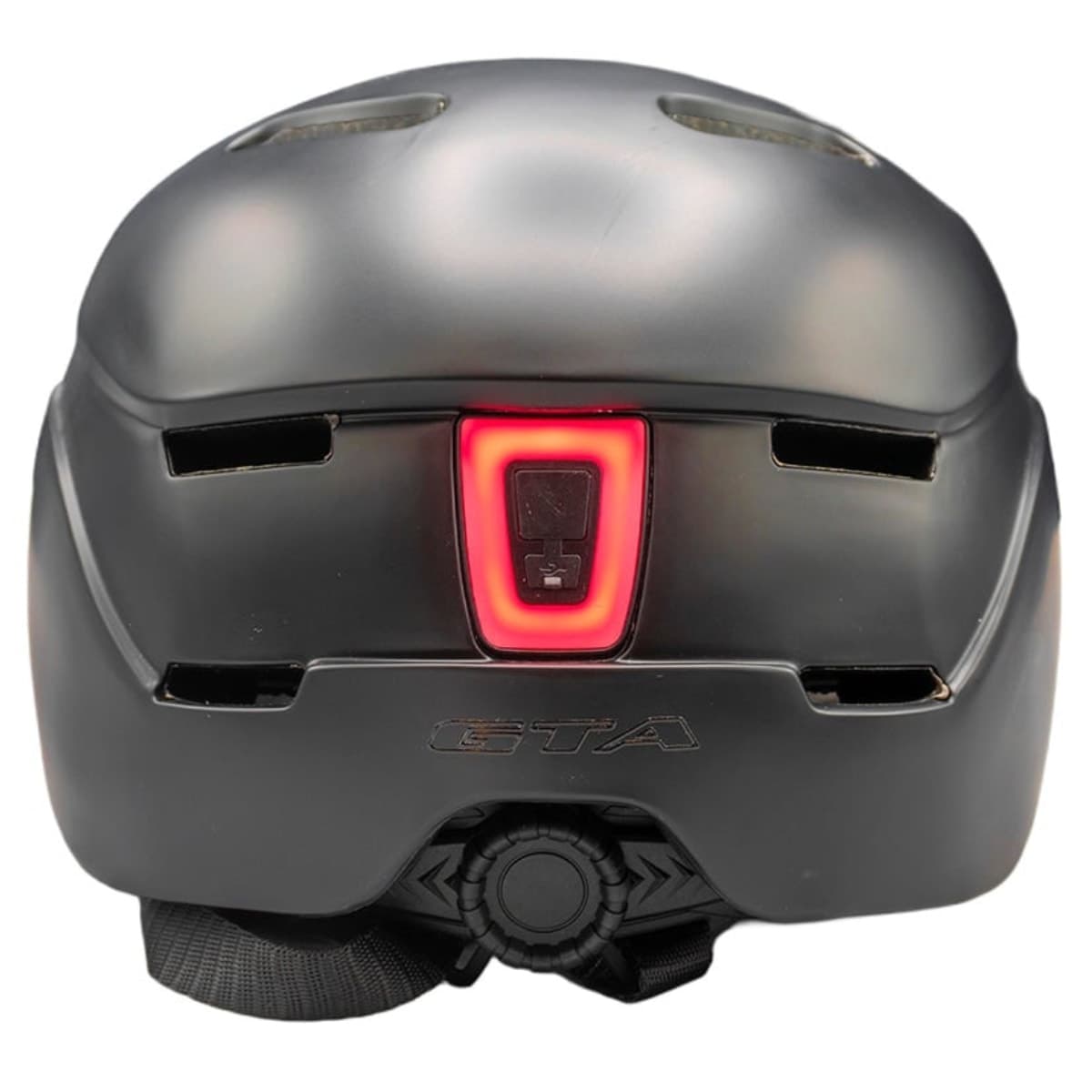 Capacete Bike Urbano GTA In Mold Preto LED 58-56