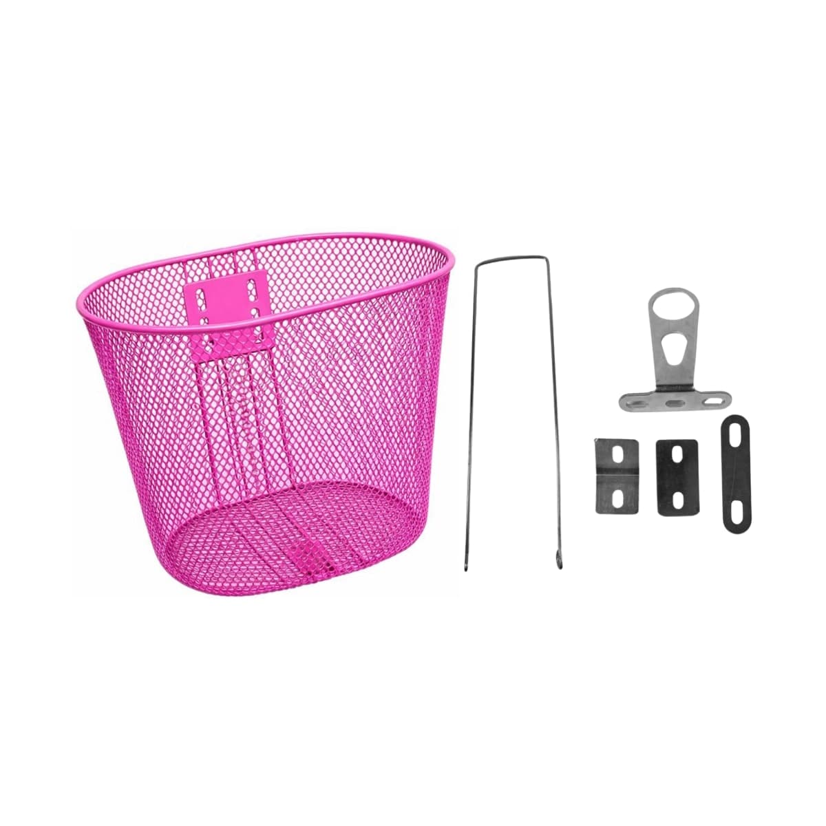 Cesta de Bicicleta Grande Aro 24 Paco Aço Rosa