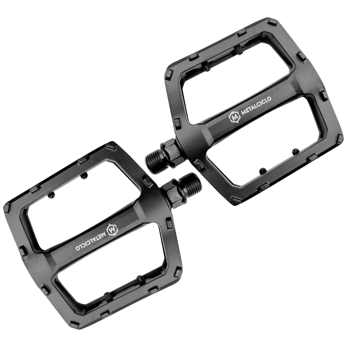 Pedal Bike Metalciclo Kromo Inglês 9/16 Alumínio Preto