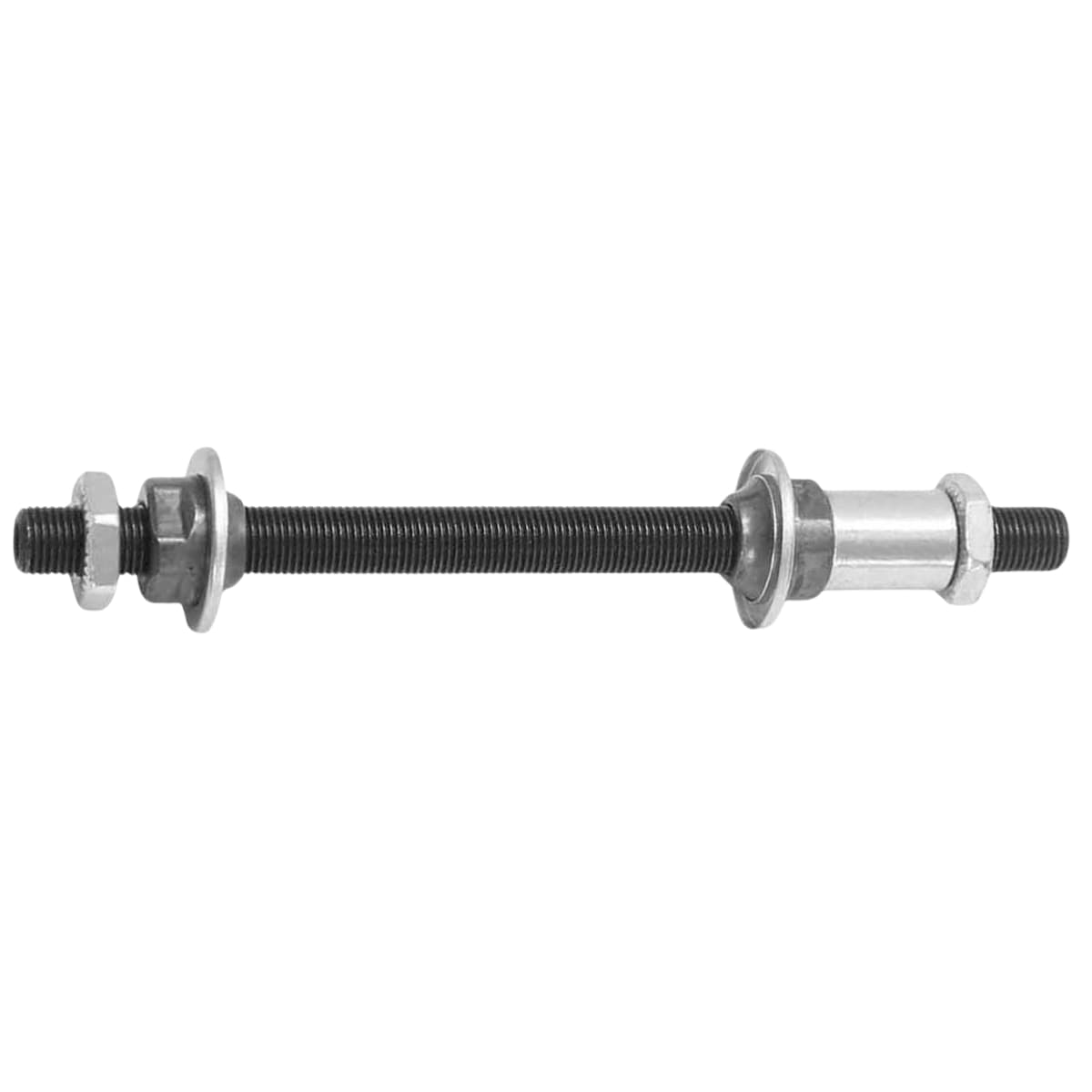 Eixo Traseiro Shun Feng 145mm Aço Preto Grosso Furado 3/8