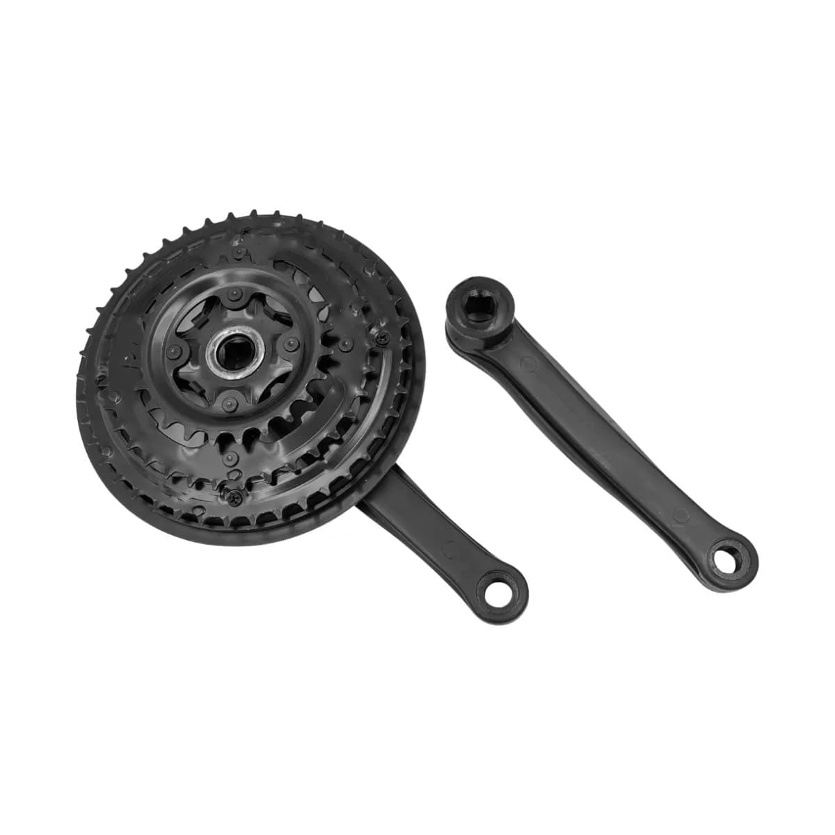 Pedivela Aço Triplo GTA Start 24/34/42 Dentes Preto Index 165mm Com Protetor
