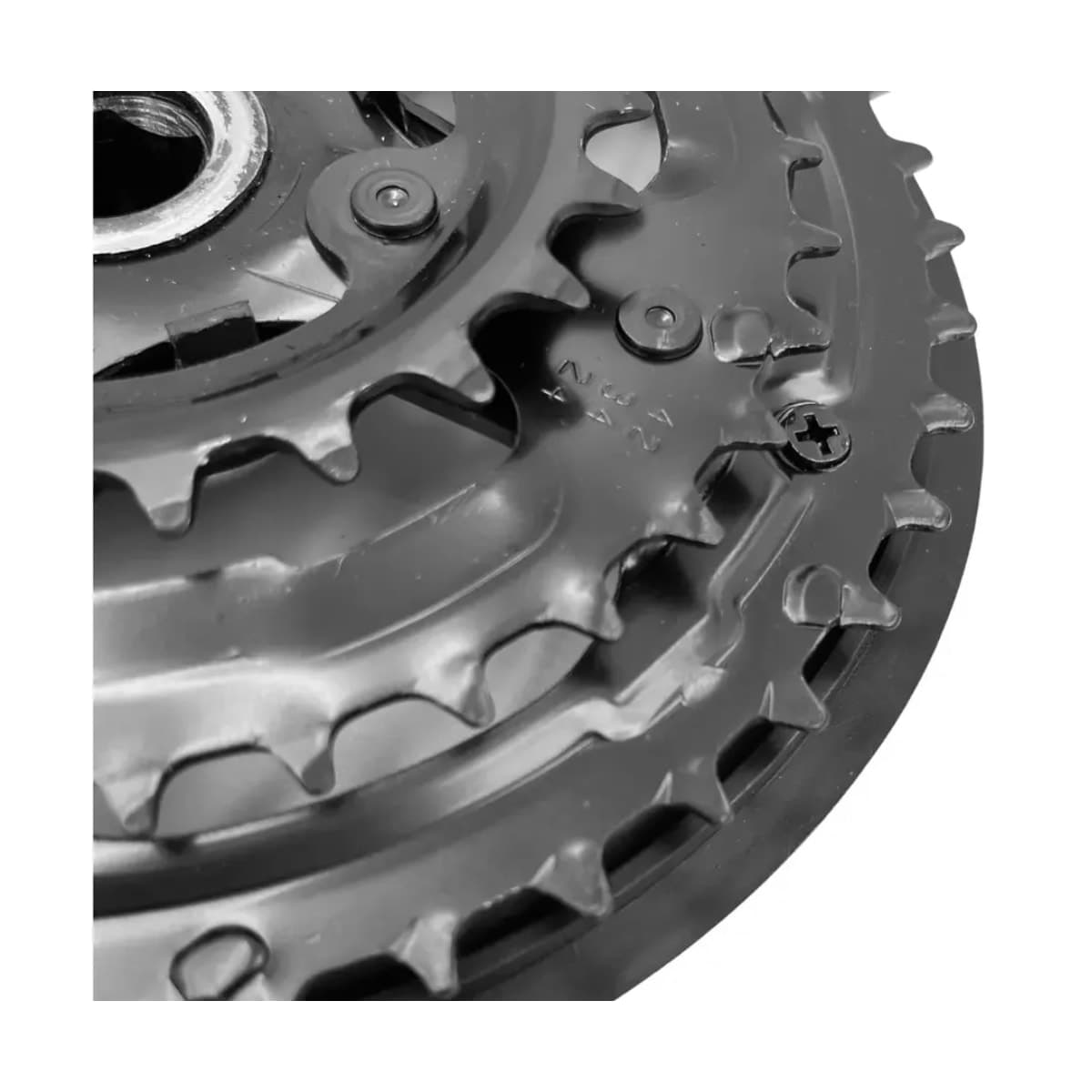 Pedivela Aço Triplo GTA Start 24/34/42 Dentes Preto Index 165mm Com Protetor