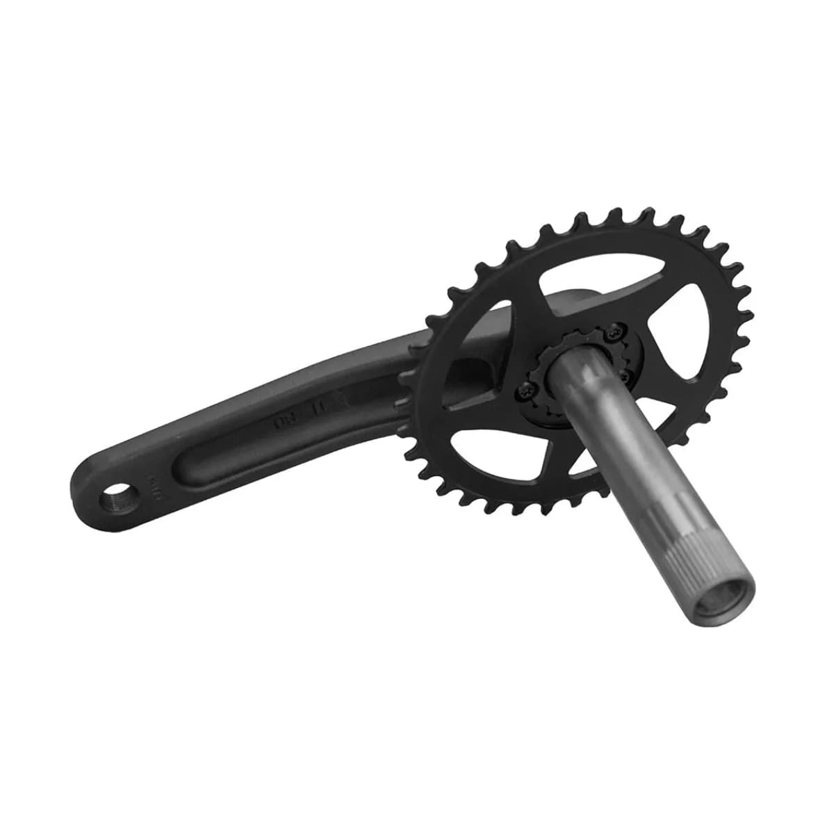 Pedivela Alumínio Single GTA RX 34 Dentes Preto 175mm