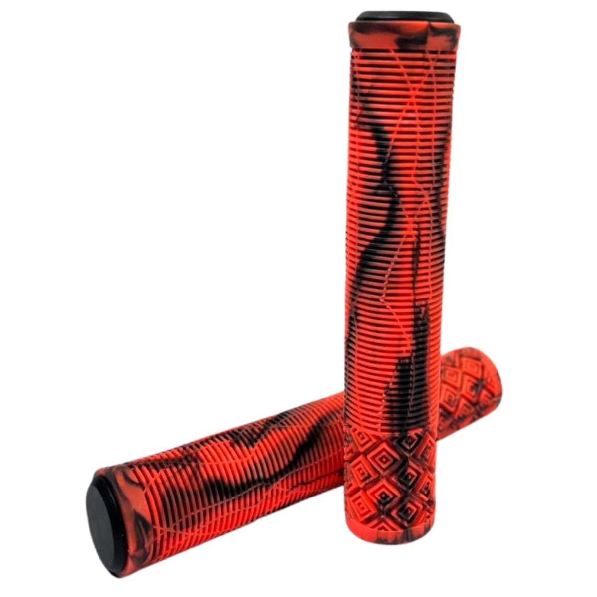 Manopla Bike Kook BMX Laranja e Preto 165mm