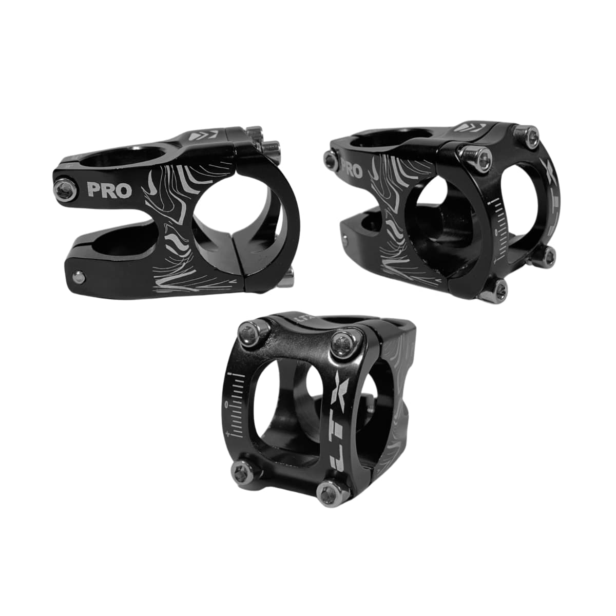 Suporte Guidão DH LTX Pro Alumínio Ahead Set 35mm x 28,6mm Preto