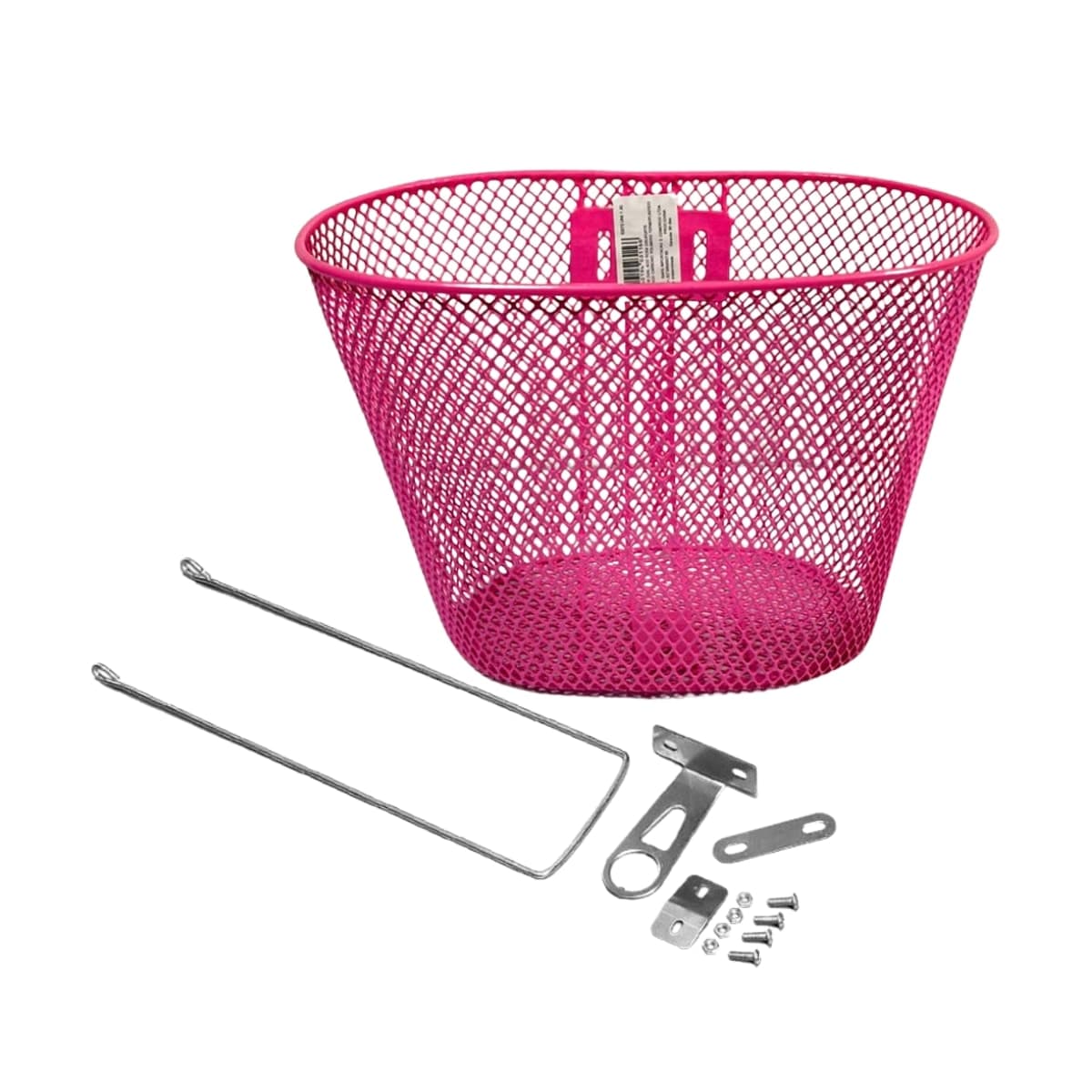 Cesta de Bicicleta Aro 16 Logan Aço Rosa