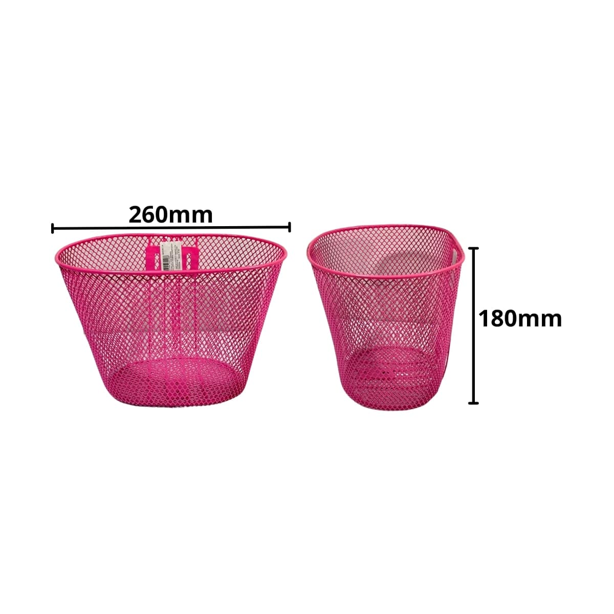 Cesta de Bicicleta Aro 16 Logan Aço Rosa