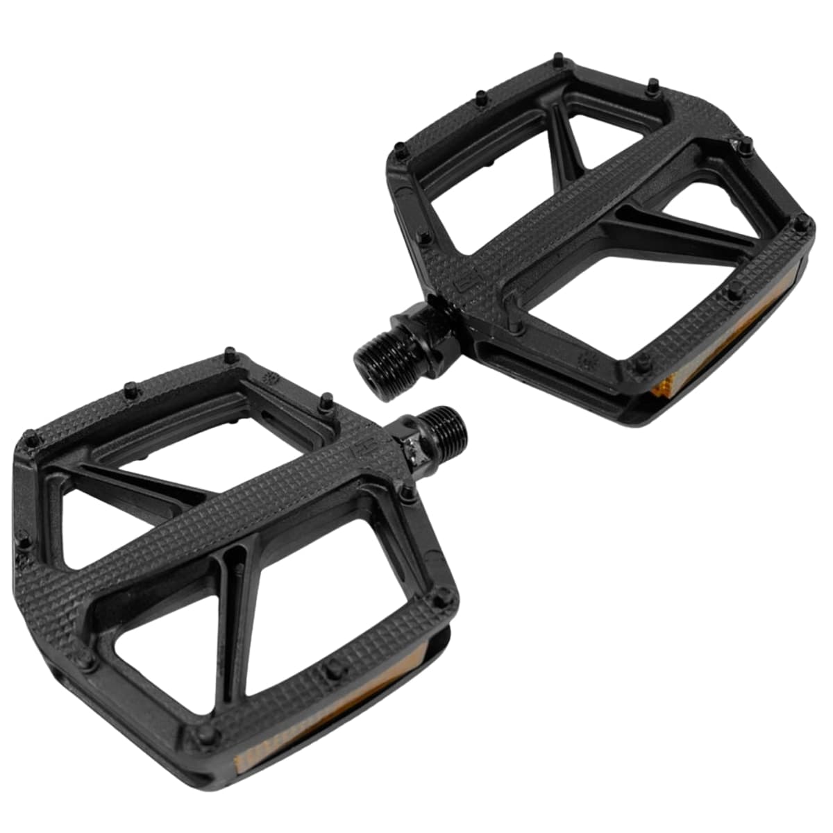 Pedal Bike Garra7 Flat Plataforma Inglês 9/16 Nylon Preto