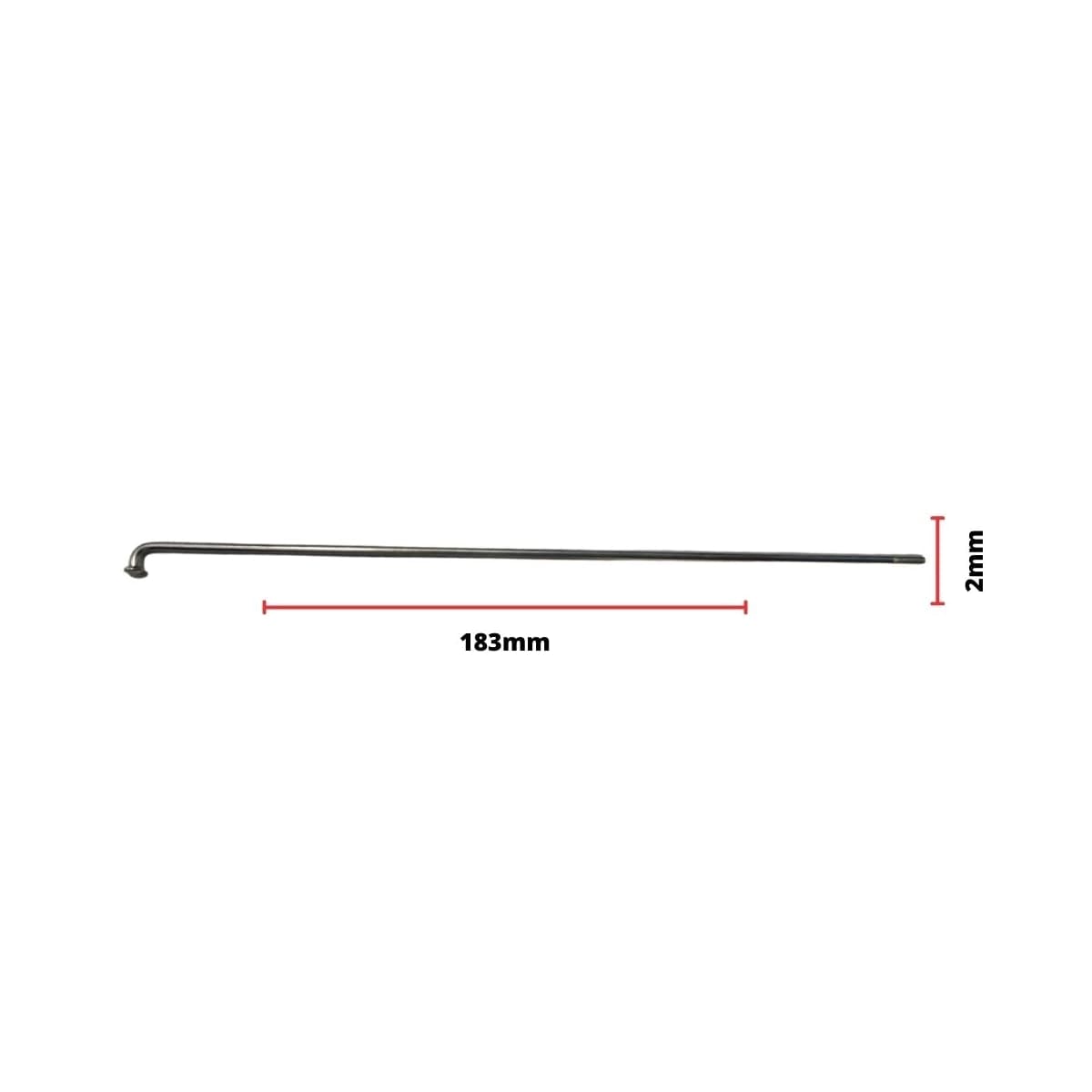 Raio Fino 183x2,00mm Aço Importado Comum Zincado Groza