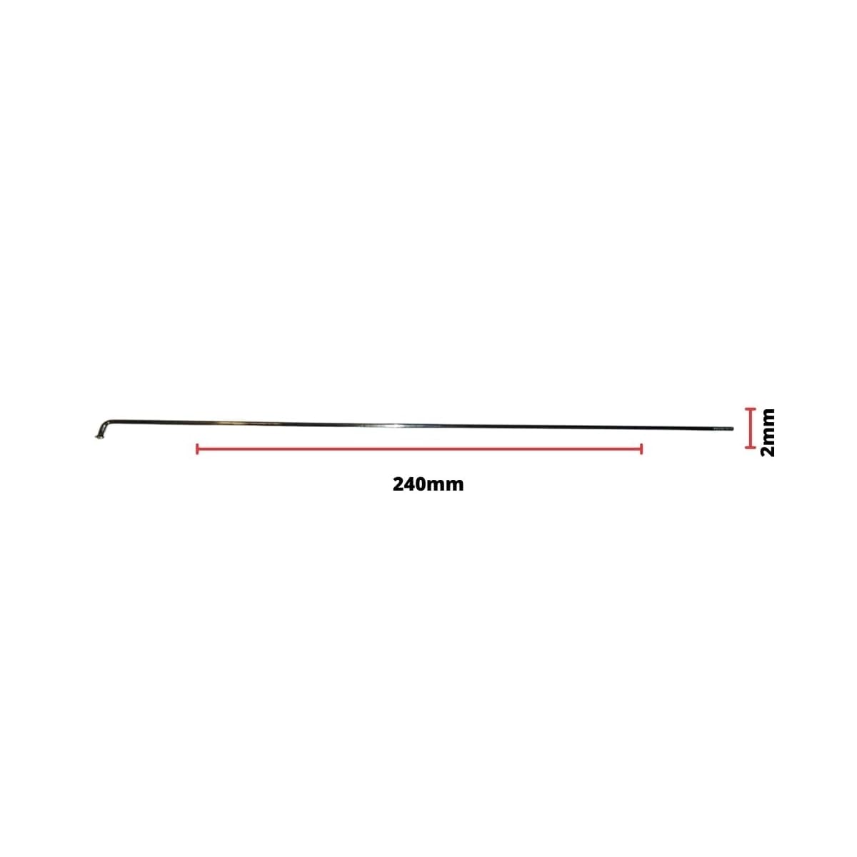 Raio Fino 240x2,00mm Aço Importado Comum Zincado Groza
