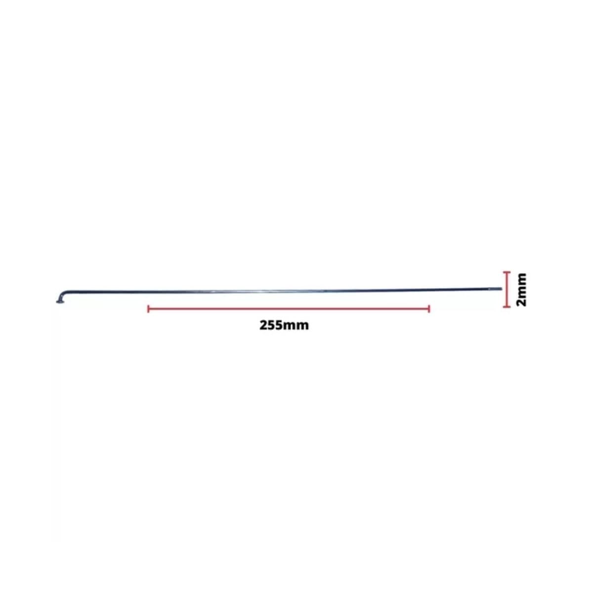 Raio Fino 255x2,00mm Aço Importado Comum Zincado Groza