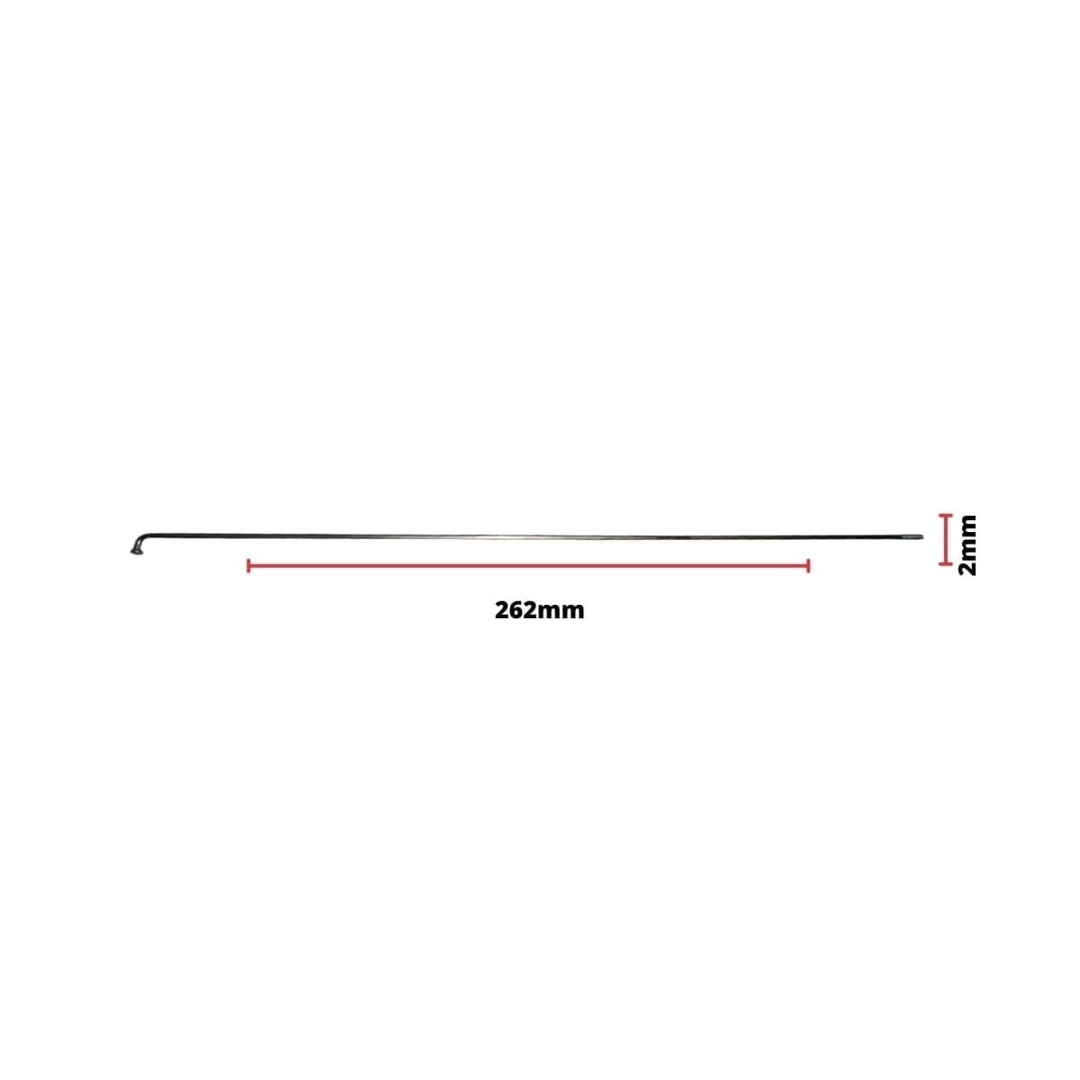 Raio Fino 262x2,00mm Aço Importado Comum Zincado Groza