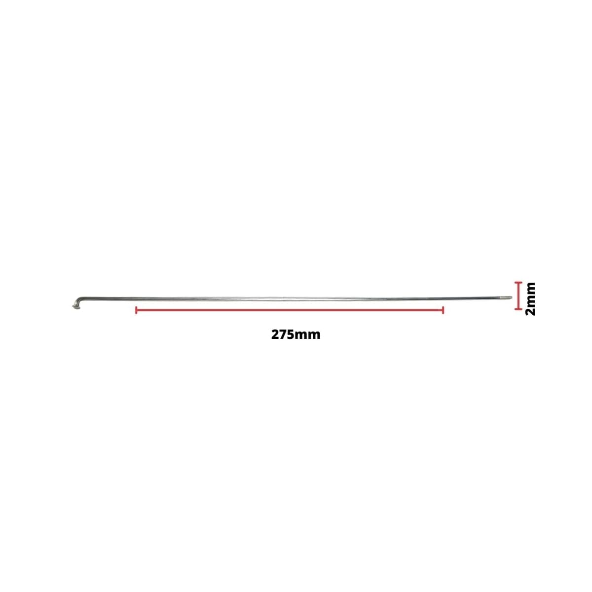 Raio Fino 275x2,00mm Aço Importado Comum Zincado Groza