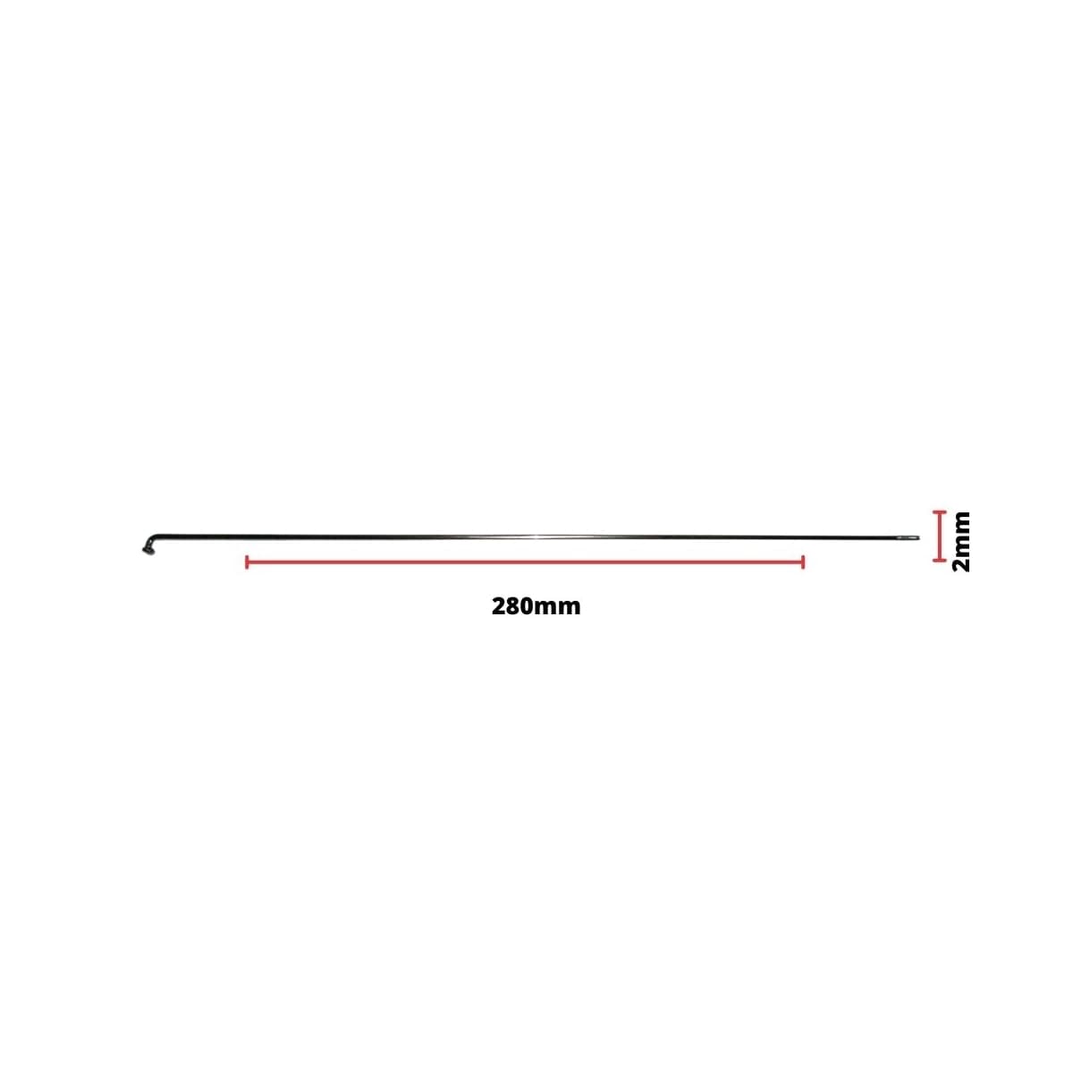 Raio Fino 280x2,00mm Aço Importado Comum Zincado Groza
