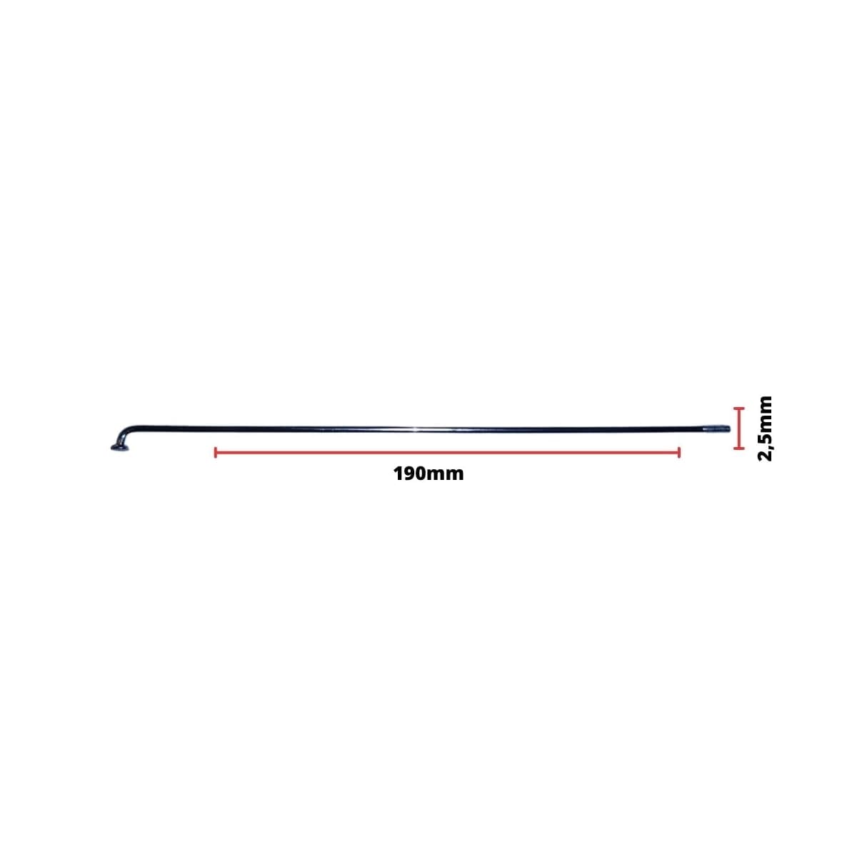 Raio Grosso 190x2,5mm Aço Importado Comum Zincado Groza