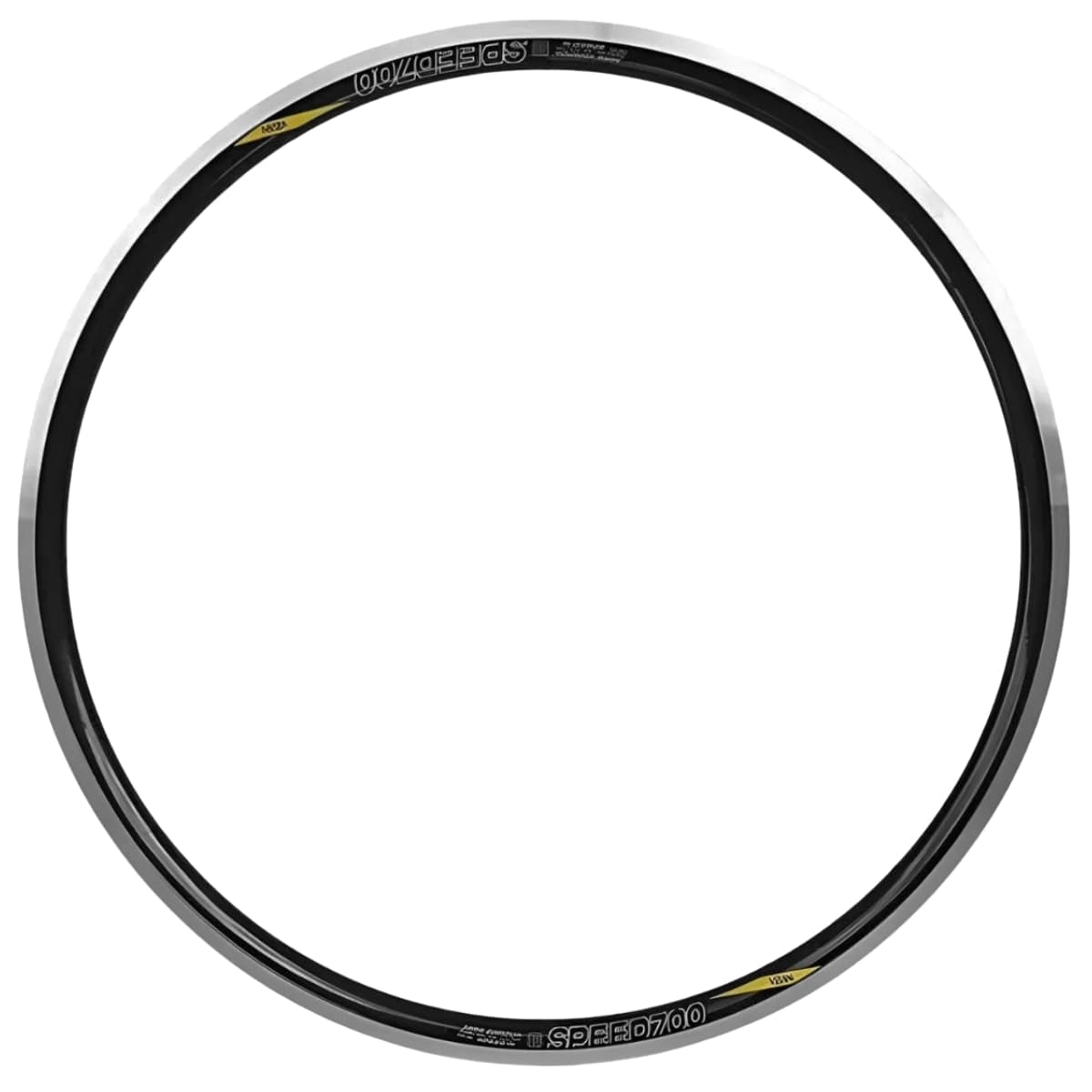Aro 700C Alumínio Aero Vzan Speed Preto CNC 32 Furos