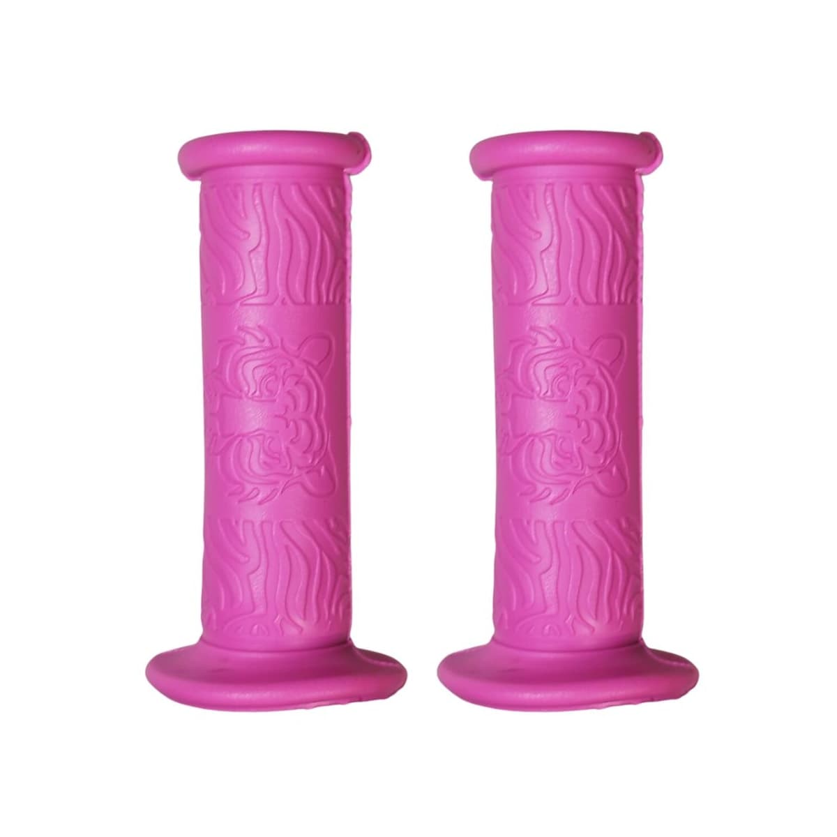 Manopla Bike Wester Mirim Tiger Rosa Borracha 95mm