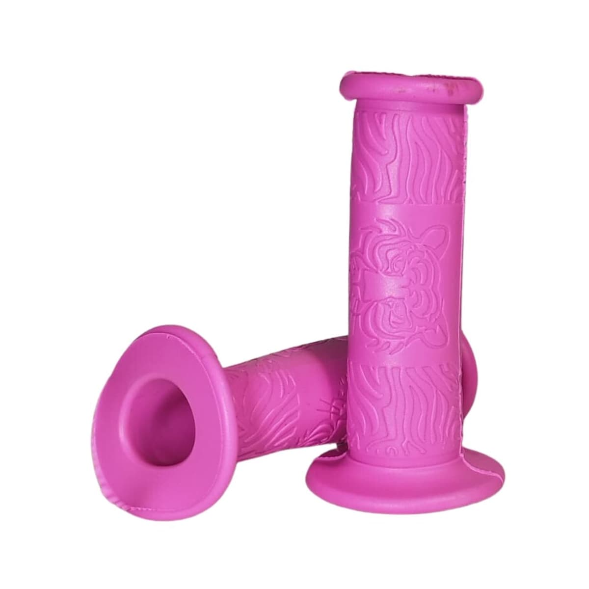 Manopla Bike Wester Mirim Tiger Rosa Borracha 95mm
