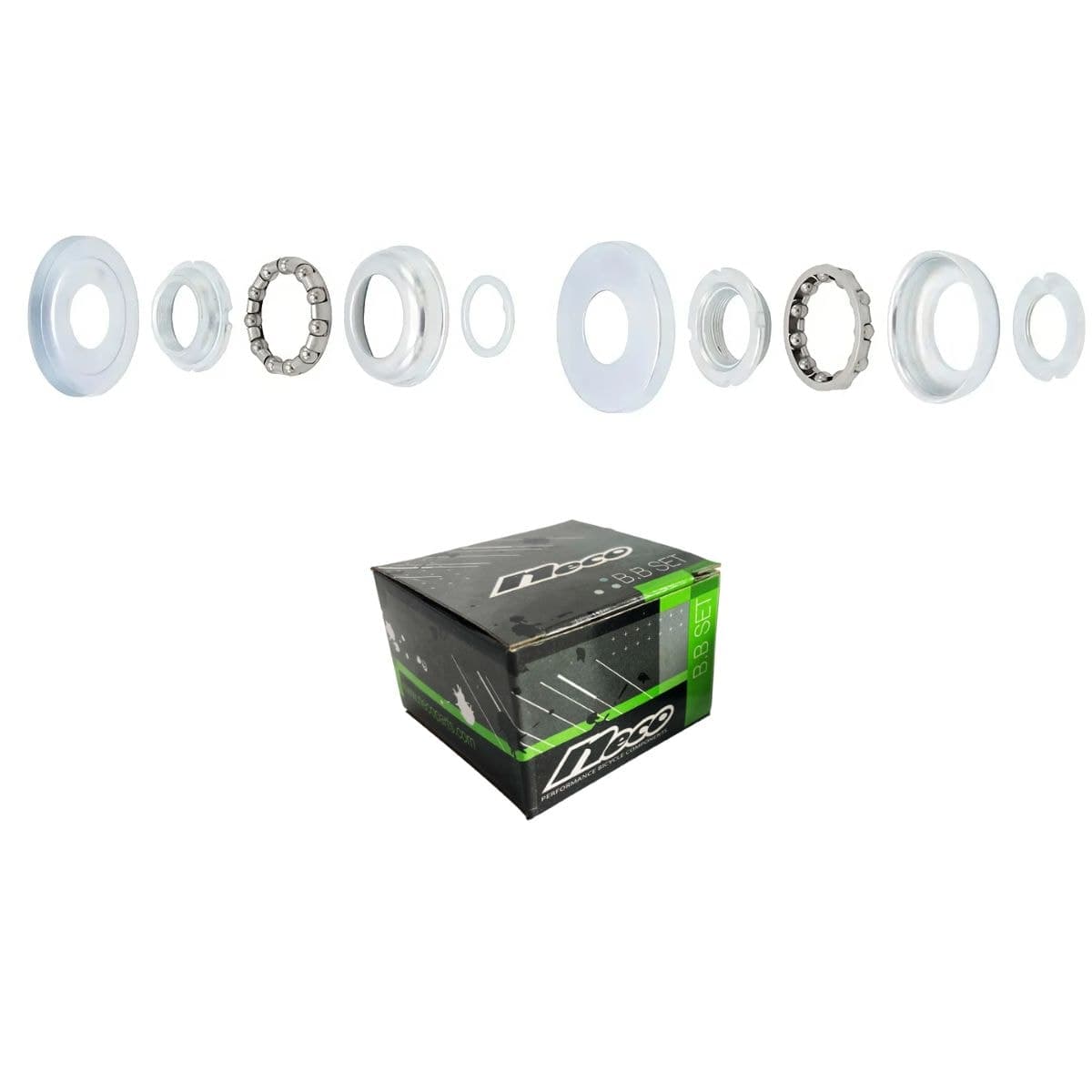 Movimento Central Neco 45mm Com Colar Zincado