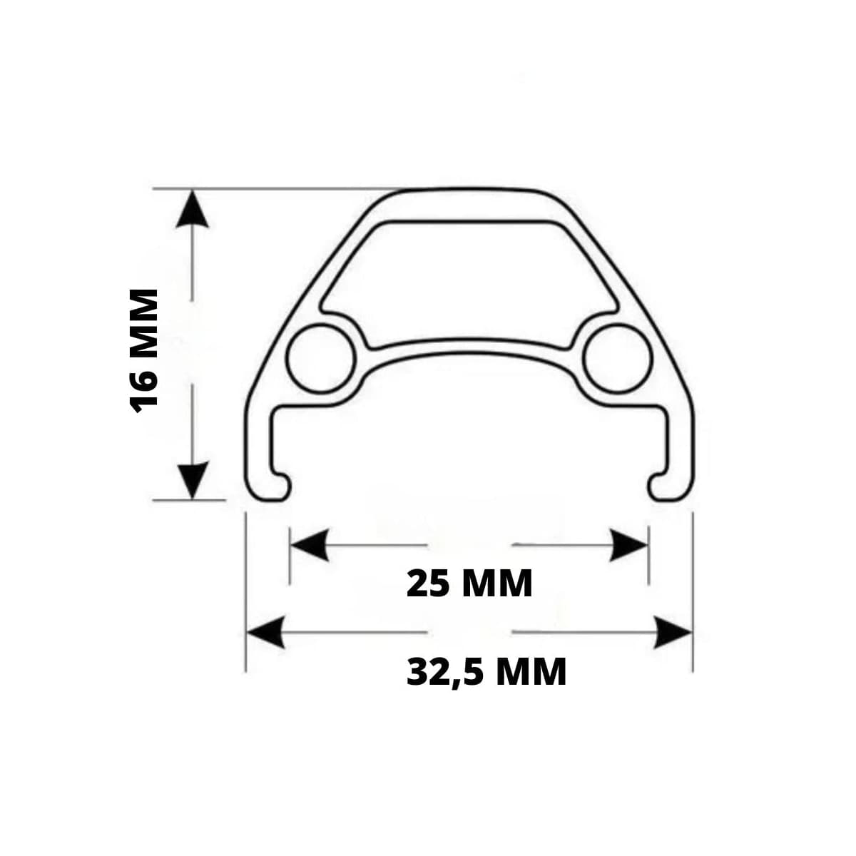 Aro 20x1.75 Aço Comum Importado SW Bivalente Cromado 36 F