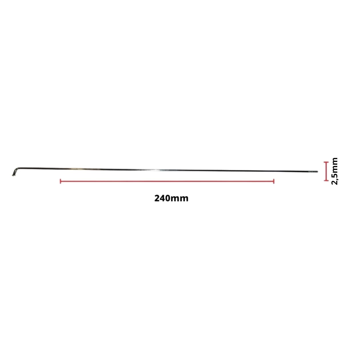 Raio Grosso 240x2,5mm Aço Importado Comum Zincado Groza