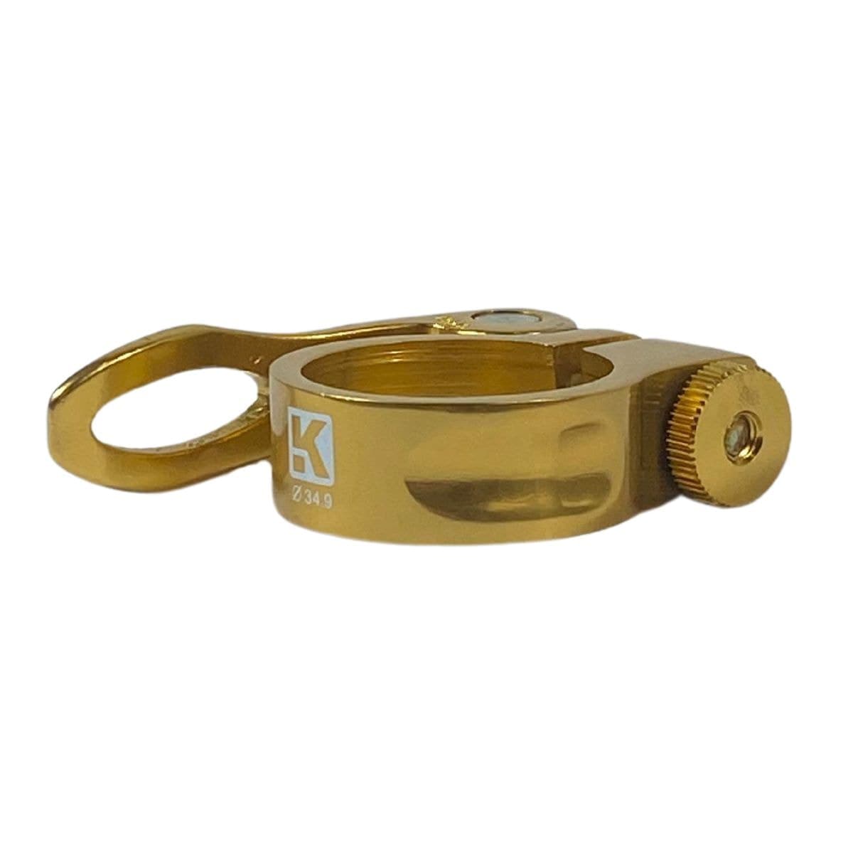 Abraçadeira Selim Kapa 34,9mm Alumínio Dourado Blocagem