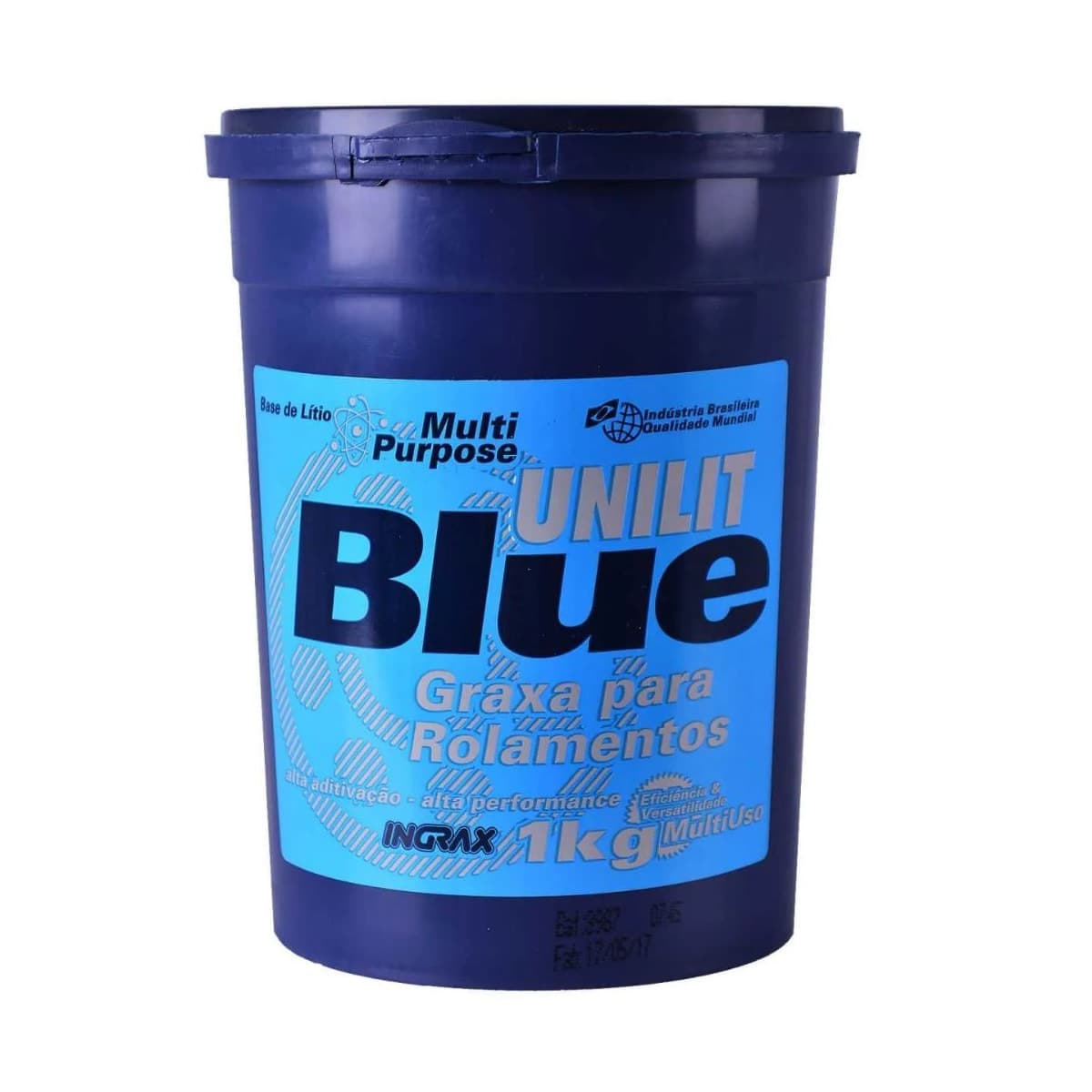 Graxa Azul Rolamentos e Mancais Unilit Blue-2 1Kg Ingrax