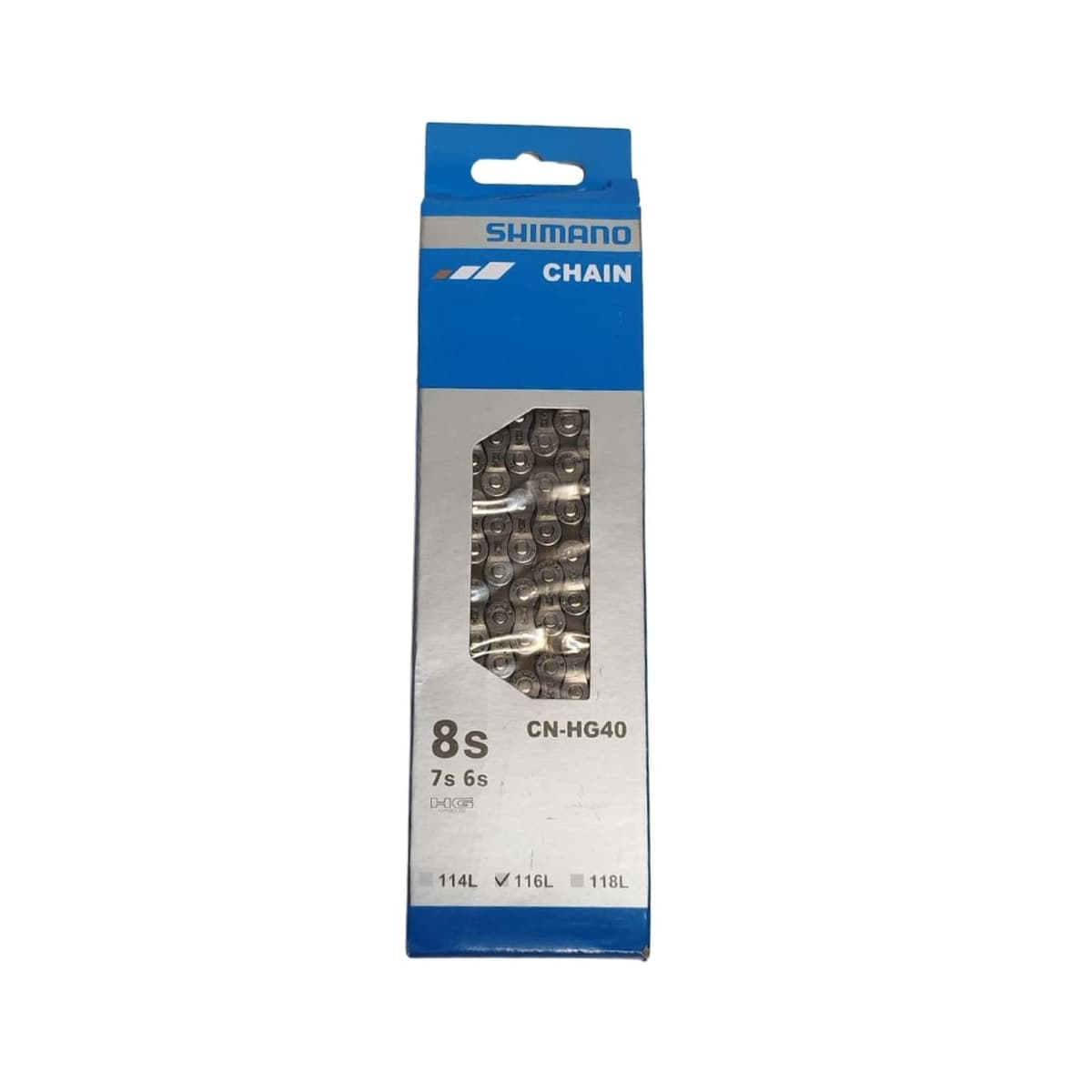 Corrente Fina Shimano HG-40 12x33 116 Elos Prata Index 8V