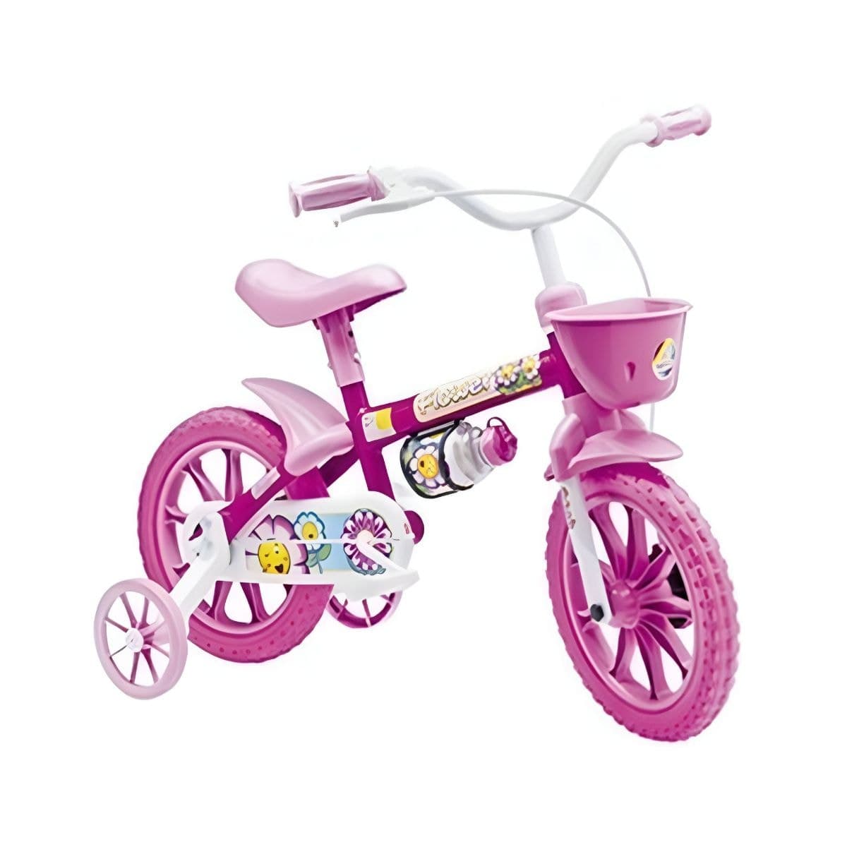 Bicicleta Aro 12 Nathor Flower Rosa