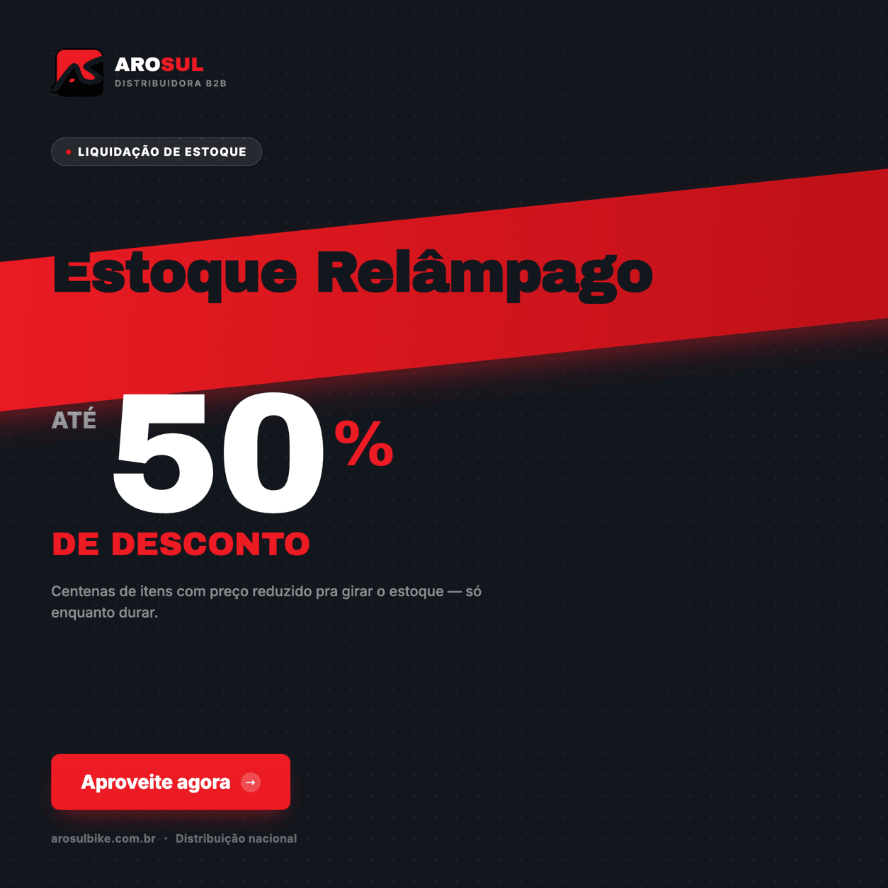Liquida Estoque Relâmpago — Mobile