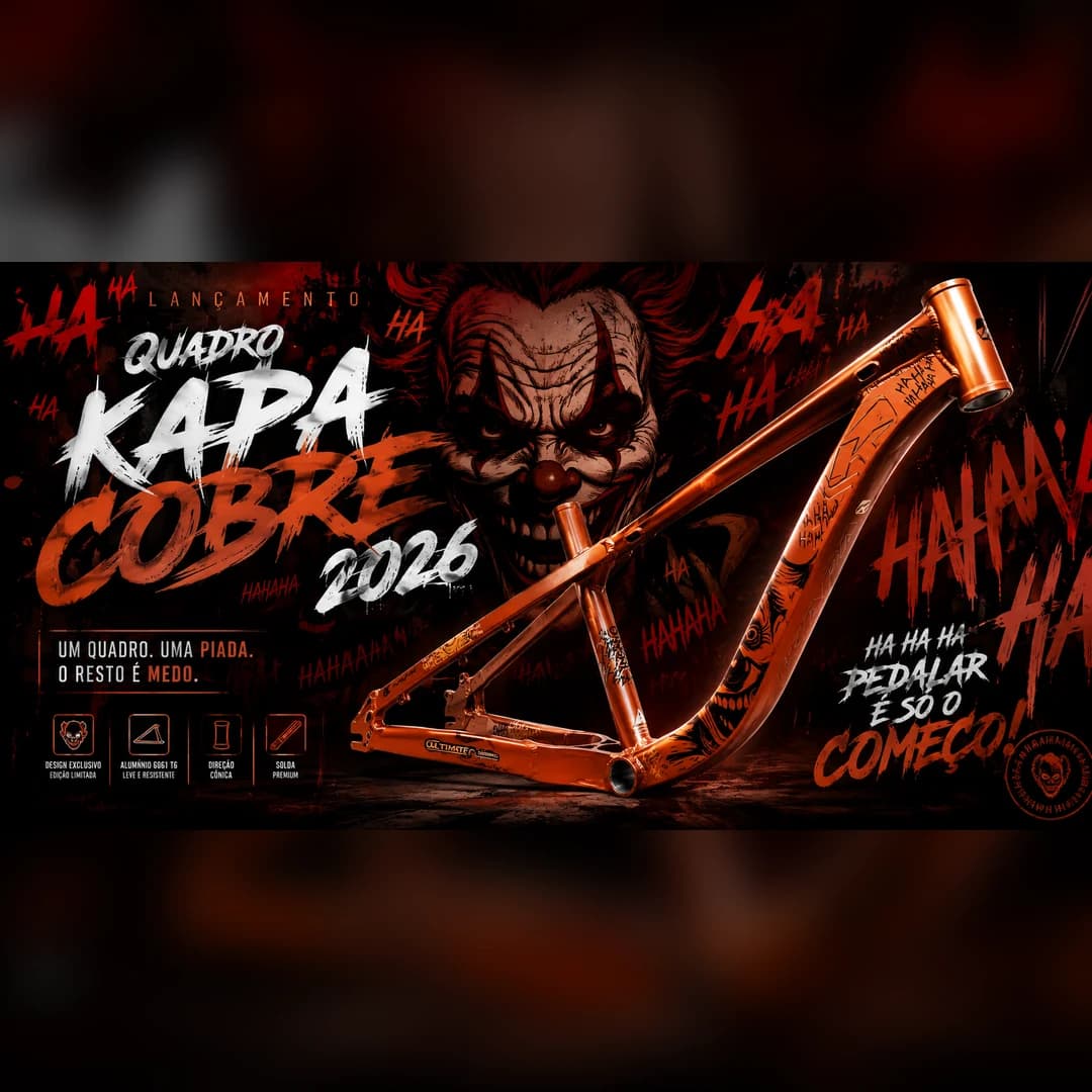 Lançamento 2026 — Quadro Kapa Insano Cobre (pré-venda) — Mobile (arte oficial)
