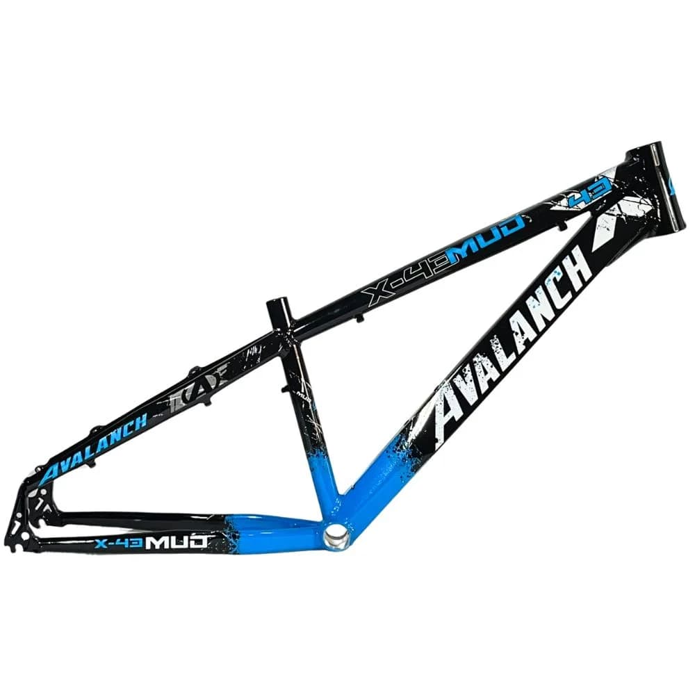 Quadro de Bicicleta 26 MTB Avalanche X-43 Preto e Azul