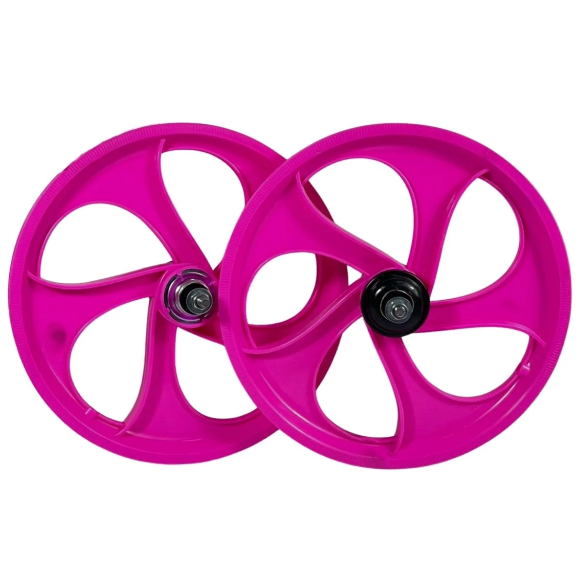 Roda Aro 16 JKS Evo 5 Raios Com Eixo Rosa