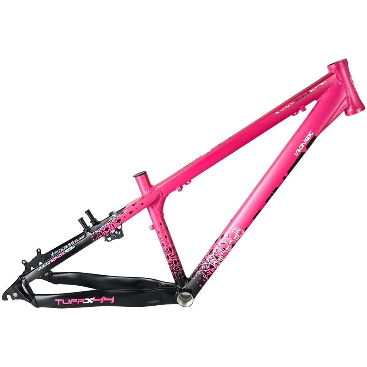Quadro de Bicicleta Aro 26 Viking Tuff X-44 Rosa e Preto